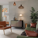 BEIGE GEOMETRY 2-Door Sideboard