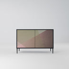 BEIGE GEOMETRY 2-Door Sideboard