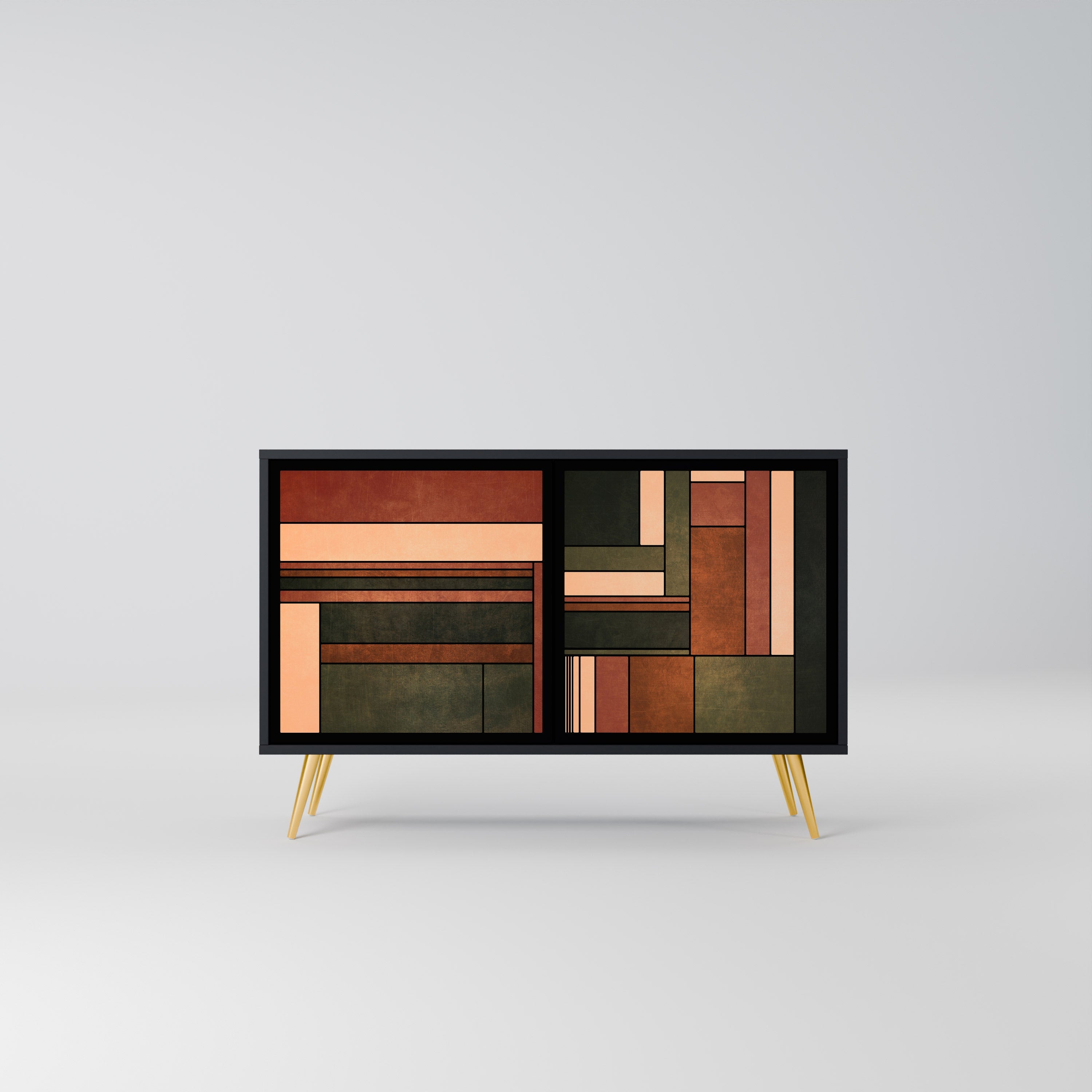 FIGURES OF NATURE 2-Door Sideboard in Black Finish