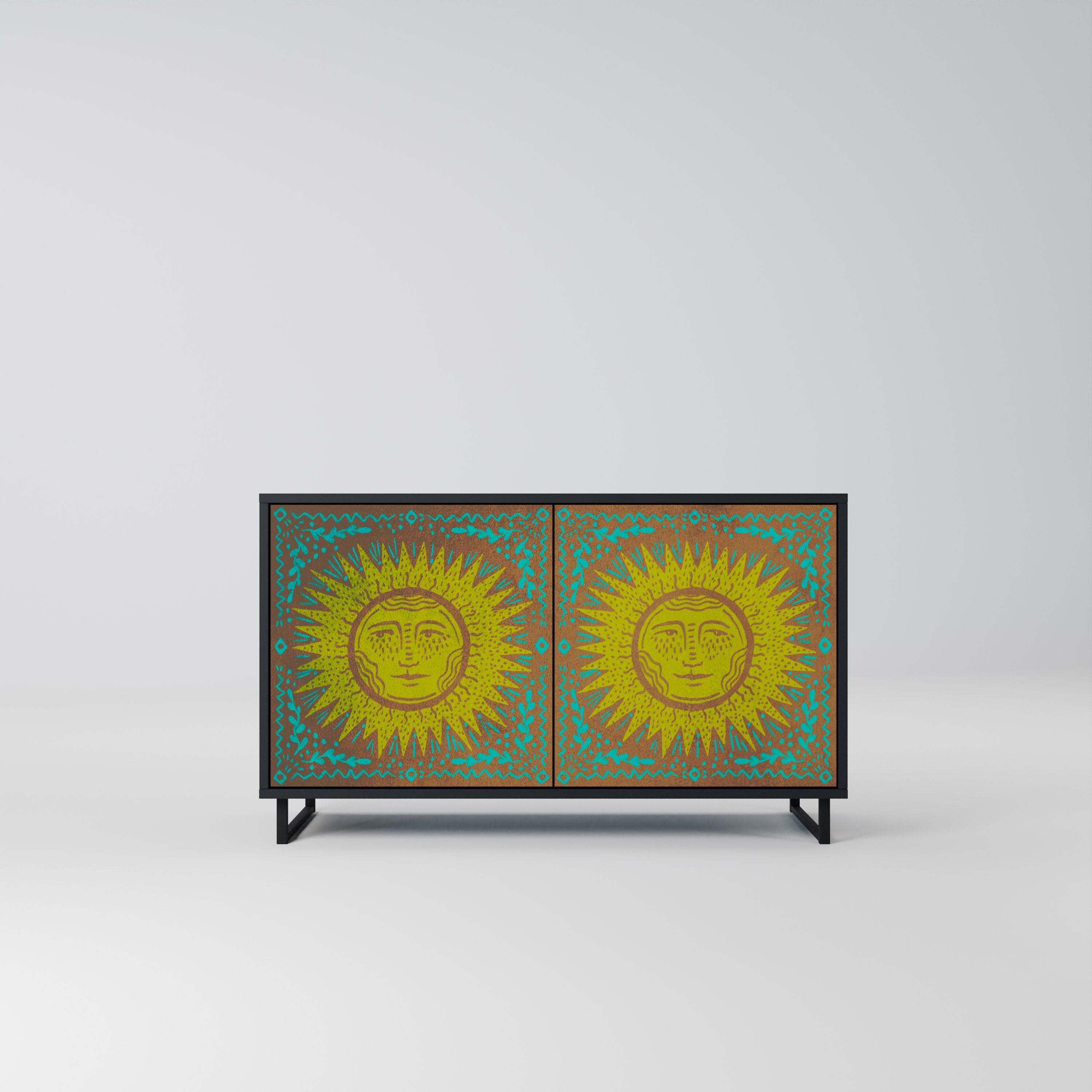 SUNSHINE EULOGY 2-Door Sideboard in Black Finish