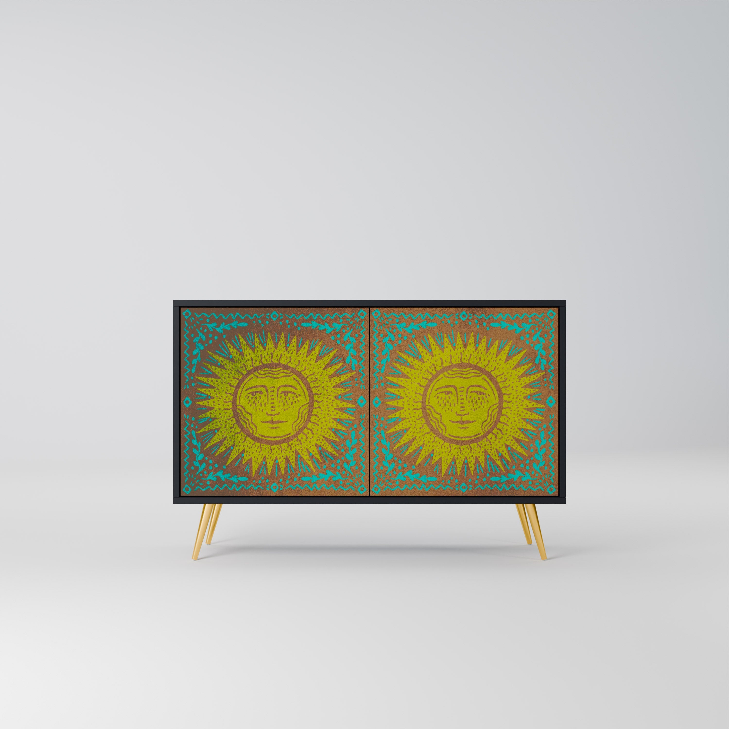 SUNSHINE EULOGY 2-Door Sideboard in Black Finish