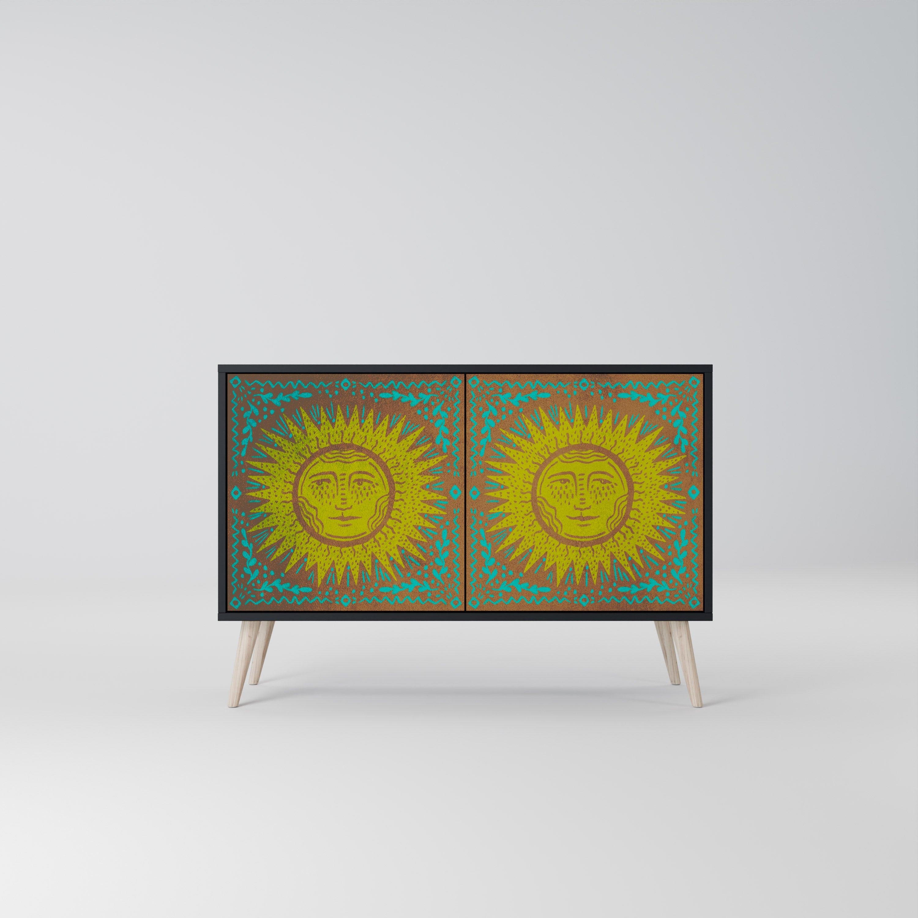 SUNSHINE EULOGY 2-Door Sideboard in Black Finish
