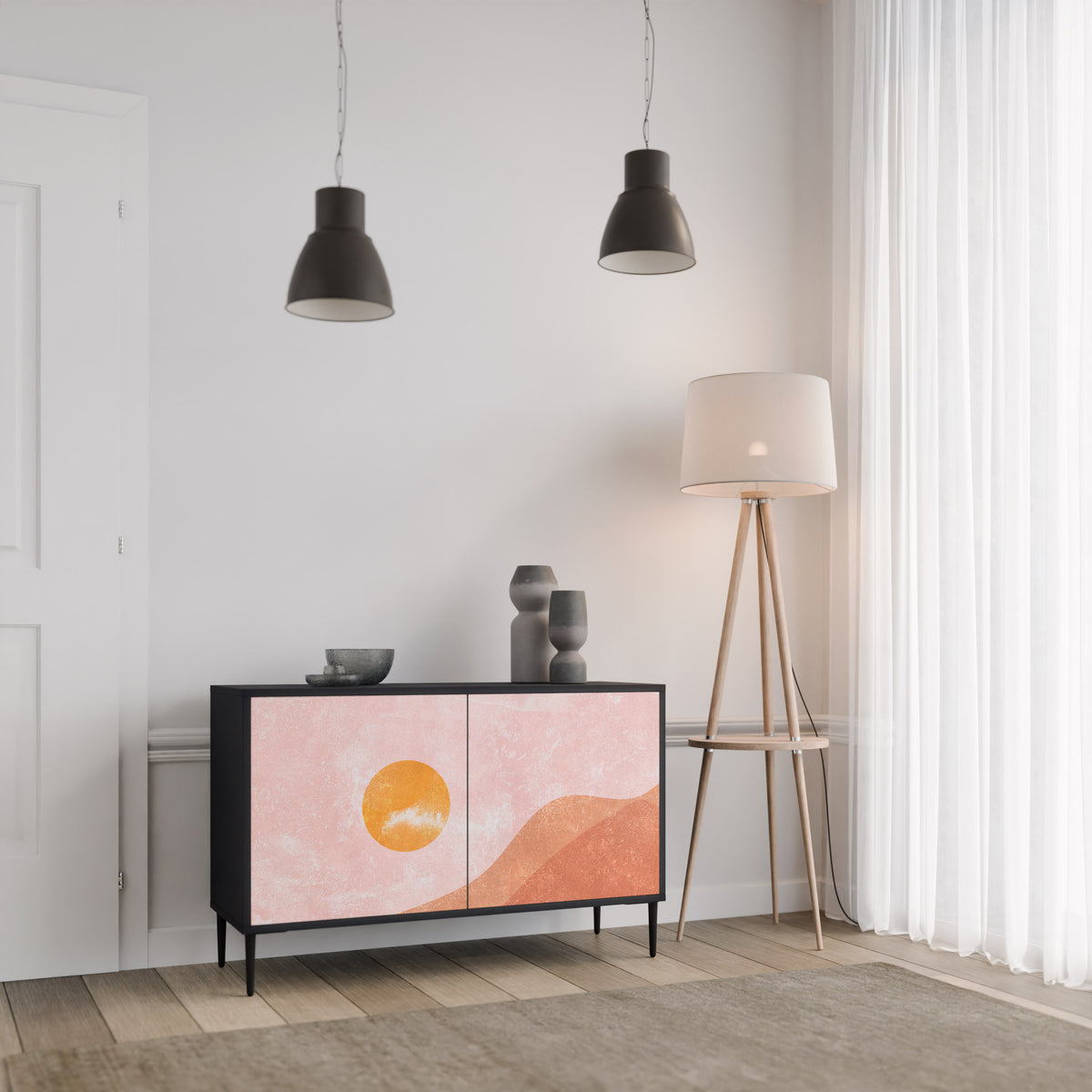 LUMINOUS SUNLIGHT 2-Door Sideboard