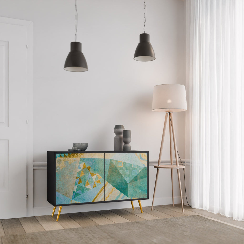 SPECTRUM SPLENDOR 2-Door Sideboard in Black Finish
