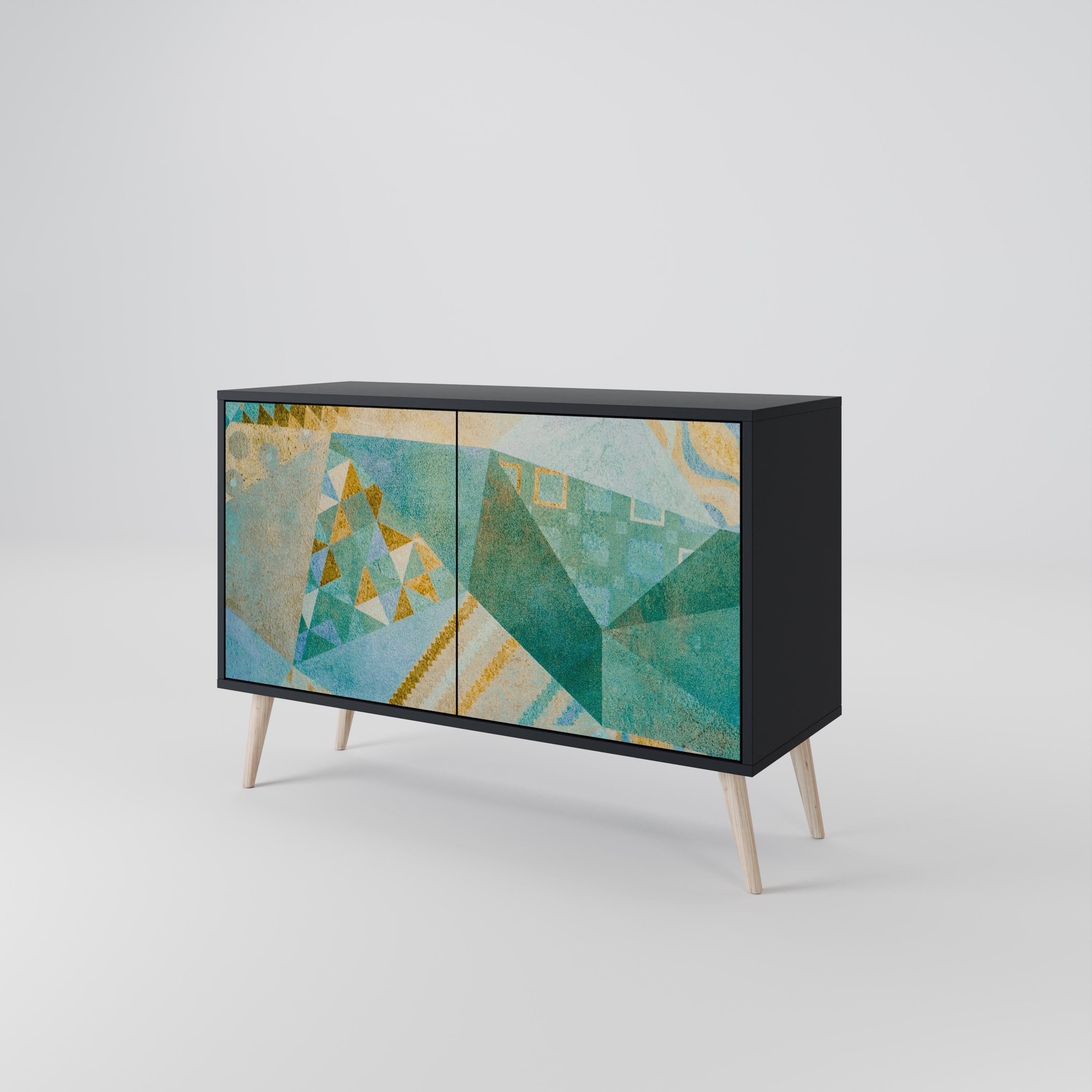 SPECTRUM SPLENDOR 2-Door Sideboard in Black Finish