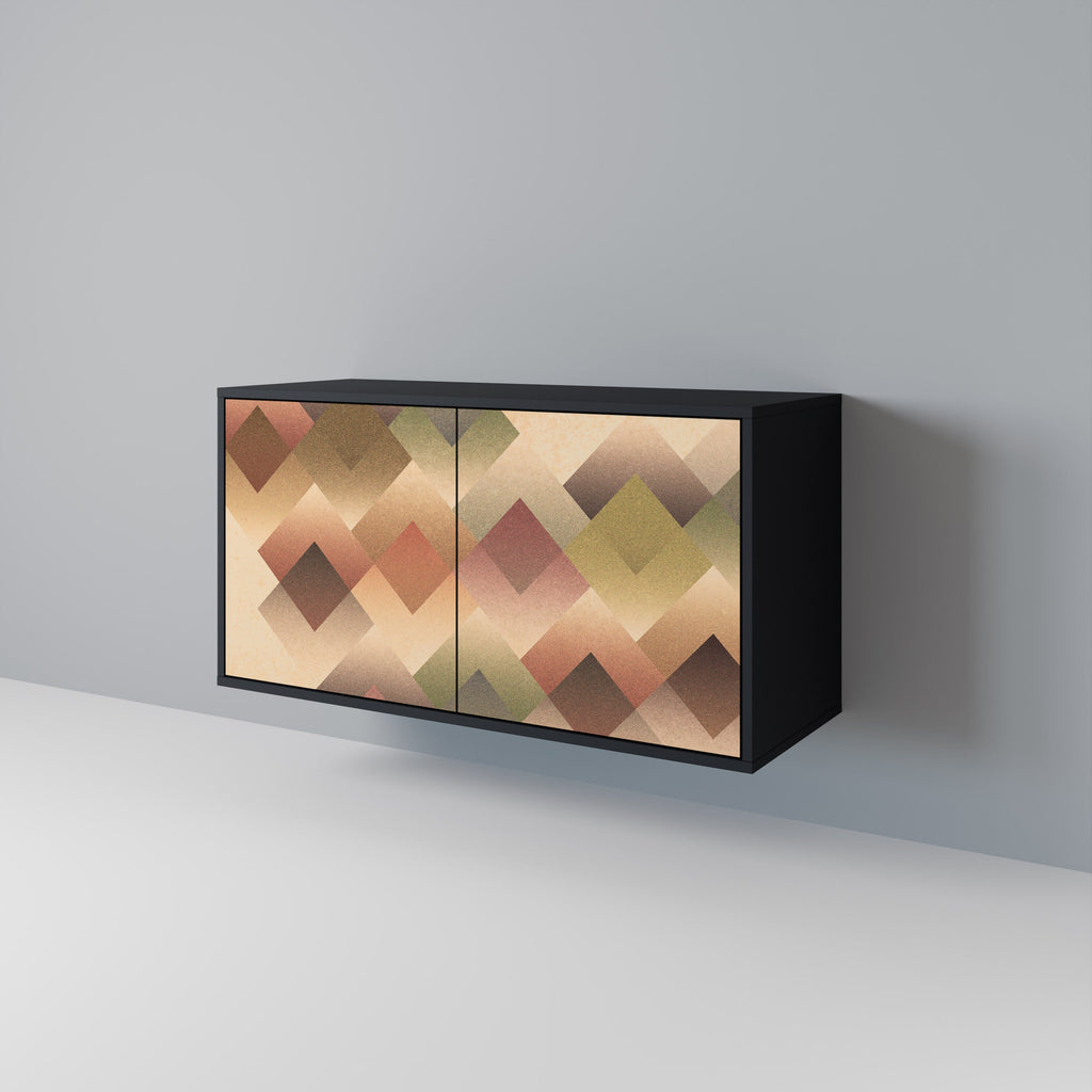 GEOMETRIC FUSION 2-Door Sideboard in Black Finish