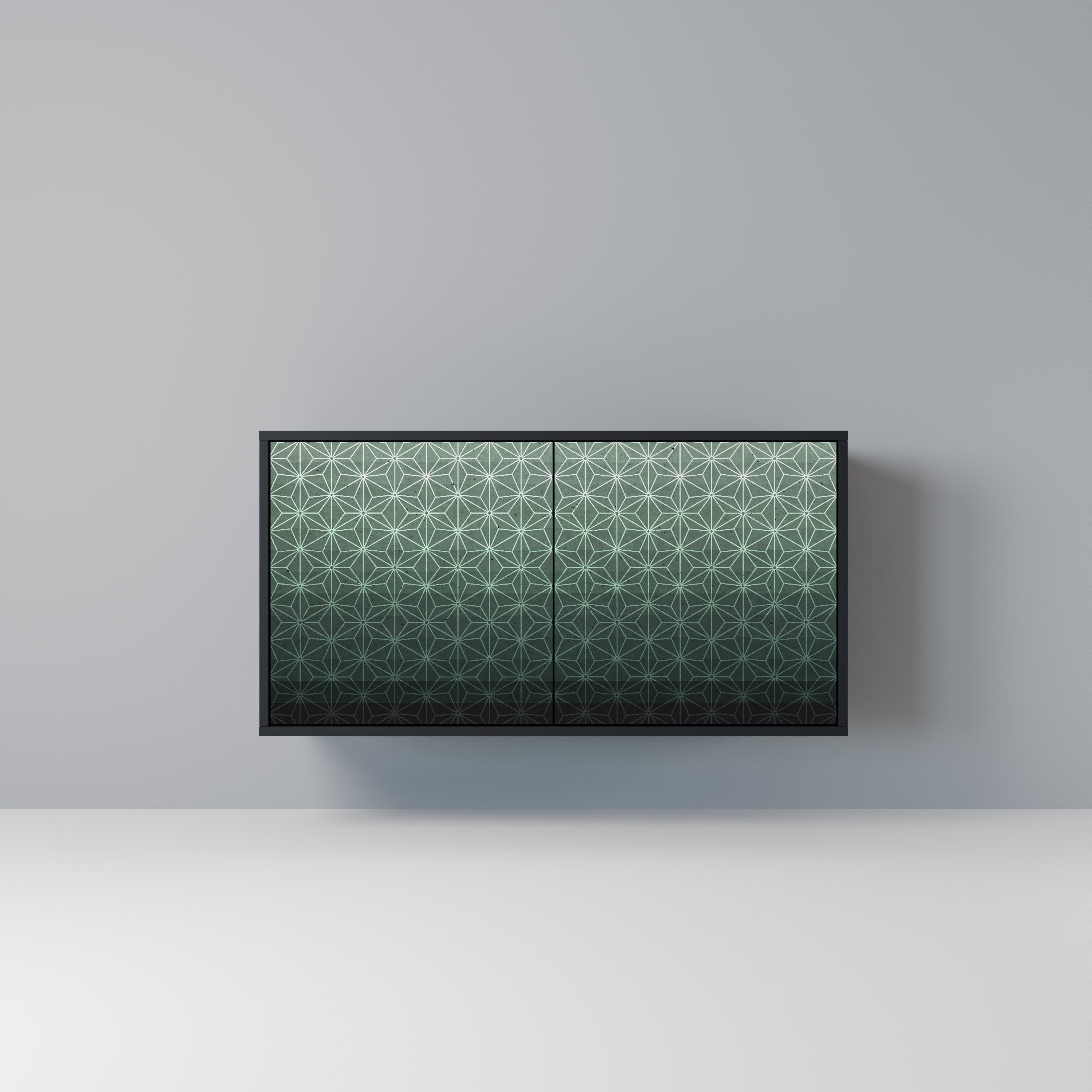 ORNAMENTAL GLIMMER 2-Door Sideboard in Black Finish