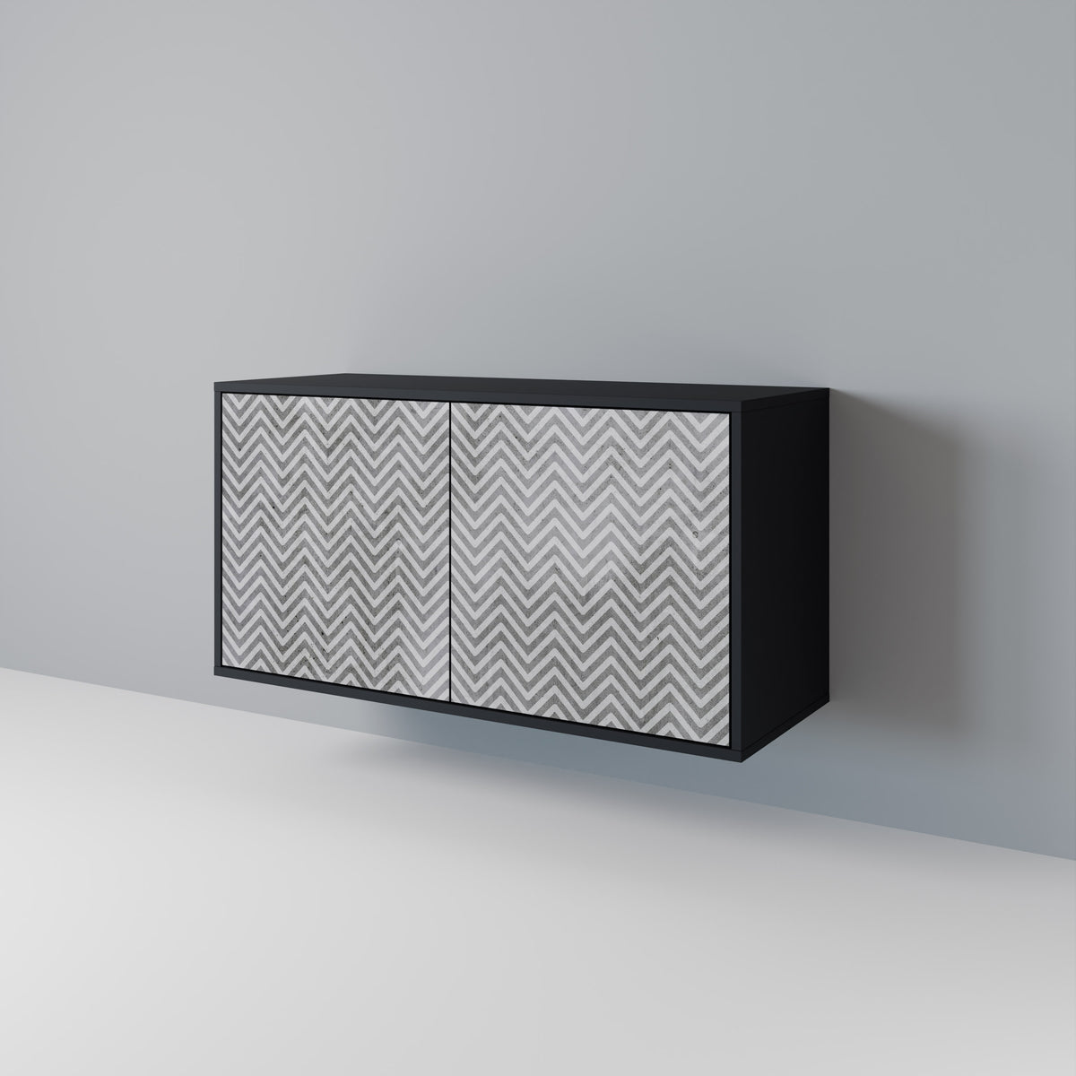 CONCRETE ZIG ZAG 2-Door Sideboard