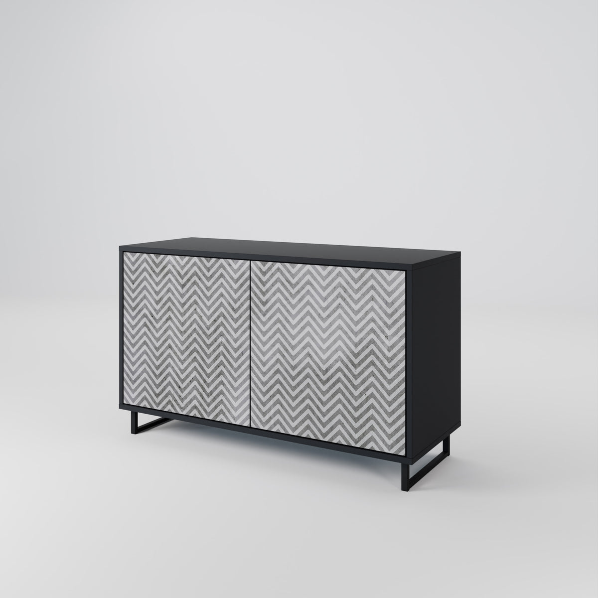 CONCRETE ZIG ZAG 2-Door Sideboard