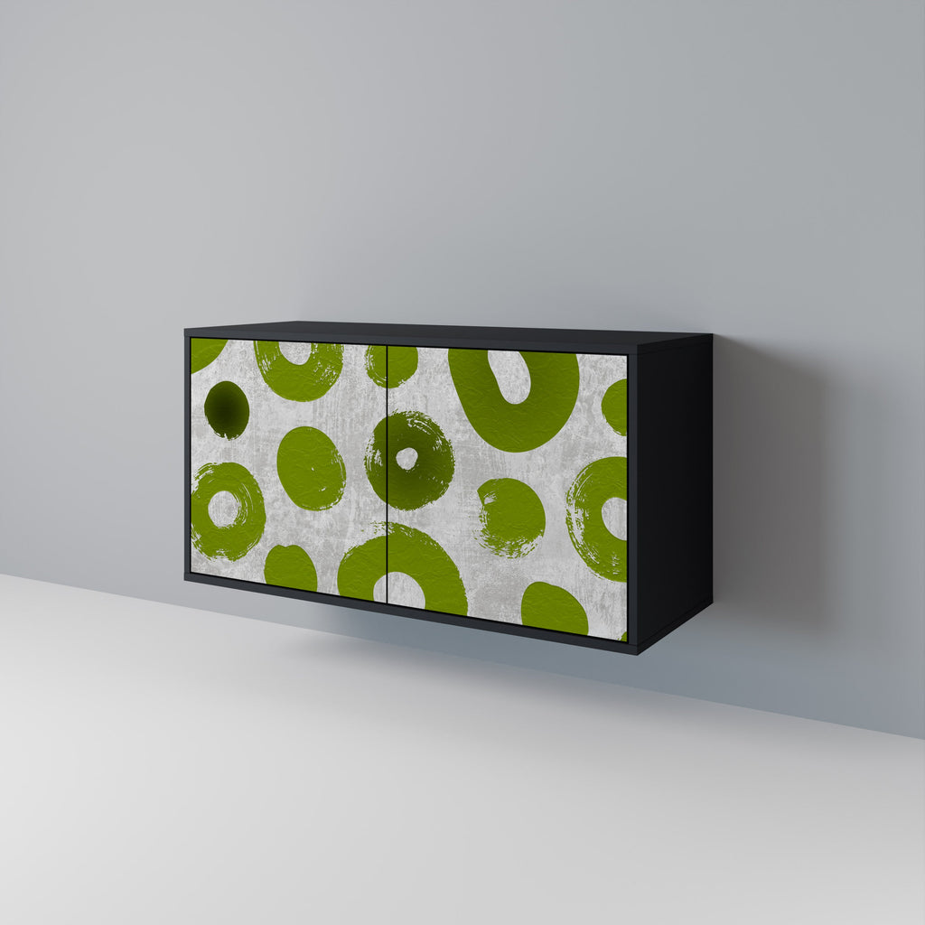 GREEN RHAPSODY 2-Door Sideboard in Black Finish