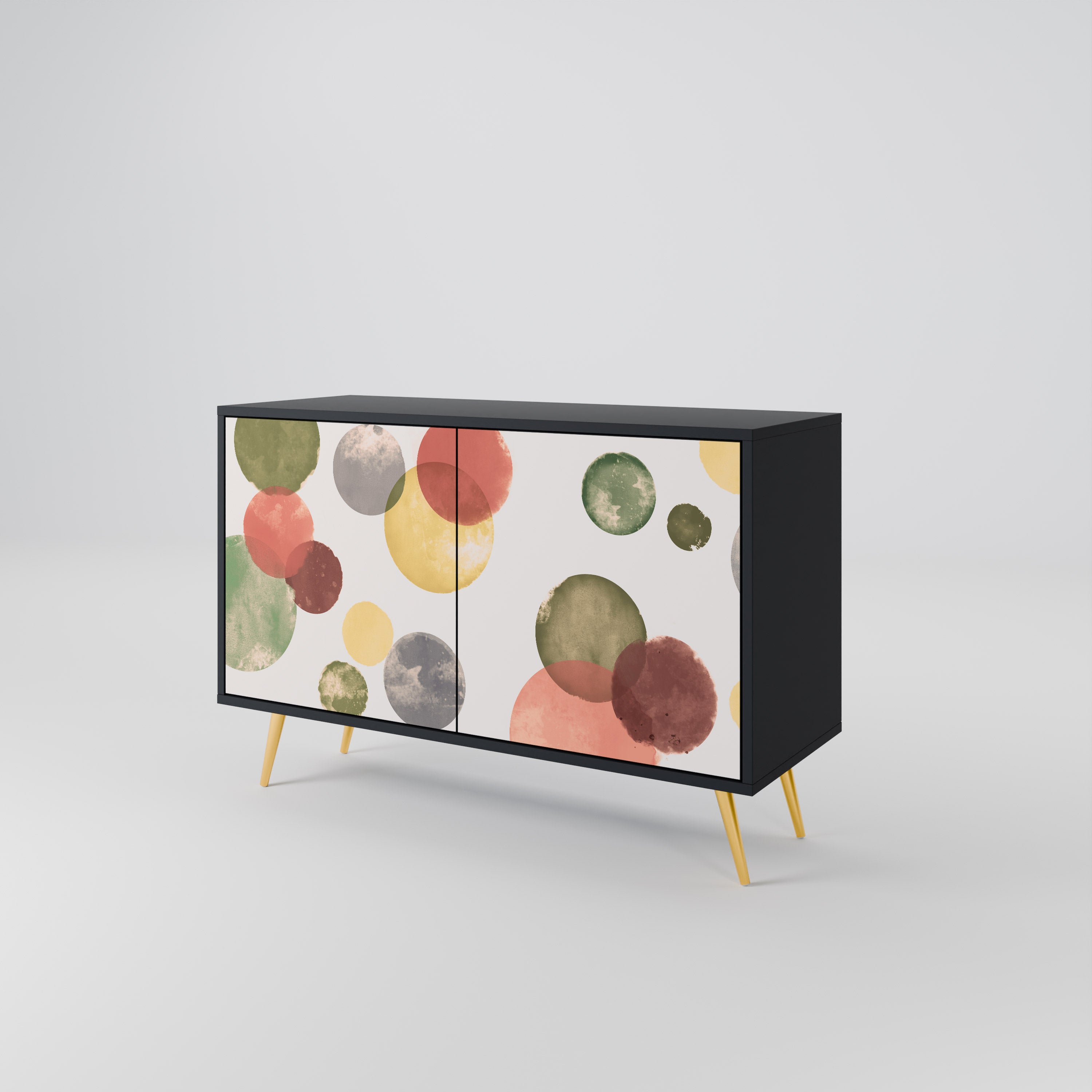 FLEETING HAPPINESS 2-Door Sideboard in Black Finish