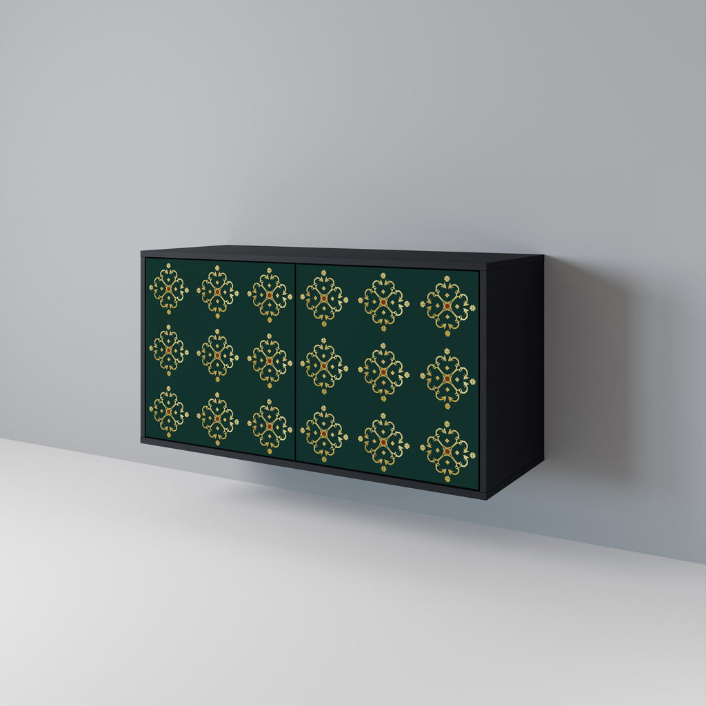 ROYAL MEDALLION 2-Door Sideboard in Black Finish