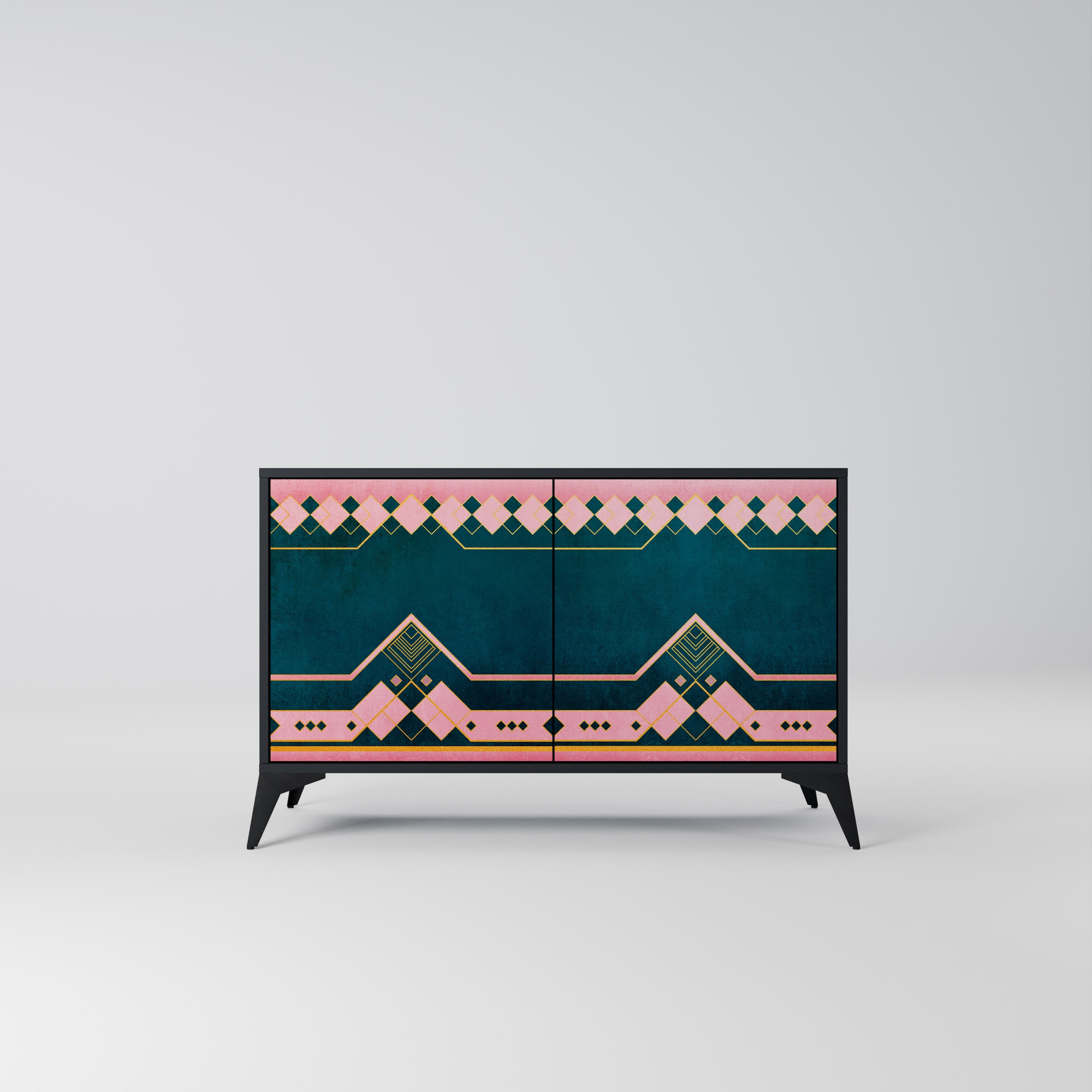 ROYAL COMPOSITION 2-Door Sideboard in Black Finish