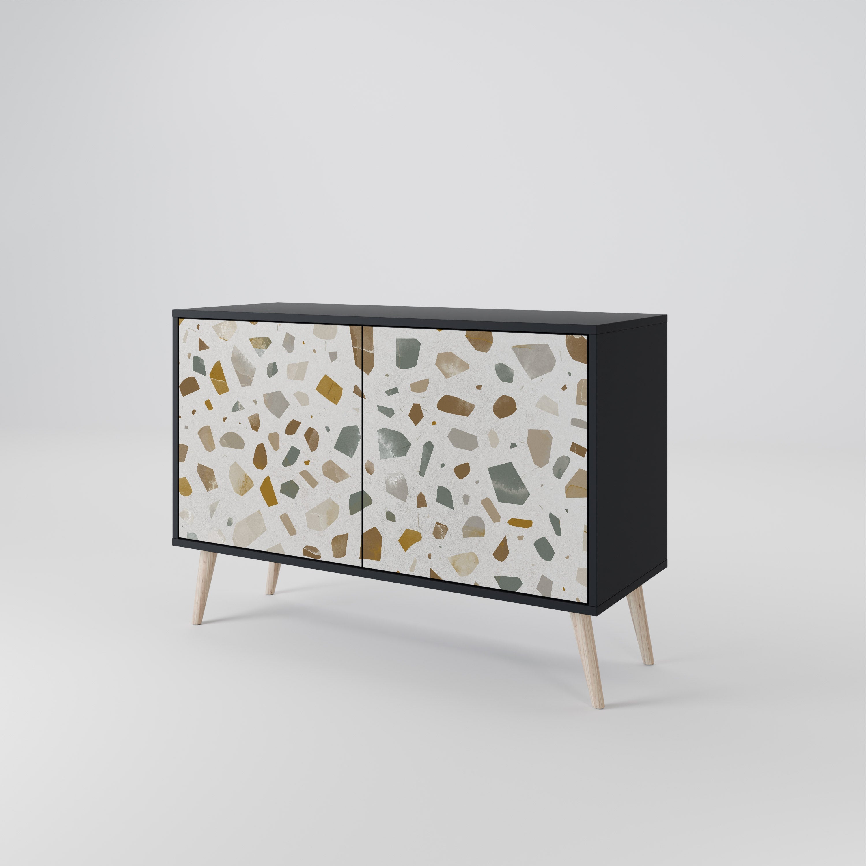 PIECES OF TOMORROW 2-Door Sideboard in Black Finish