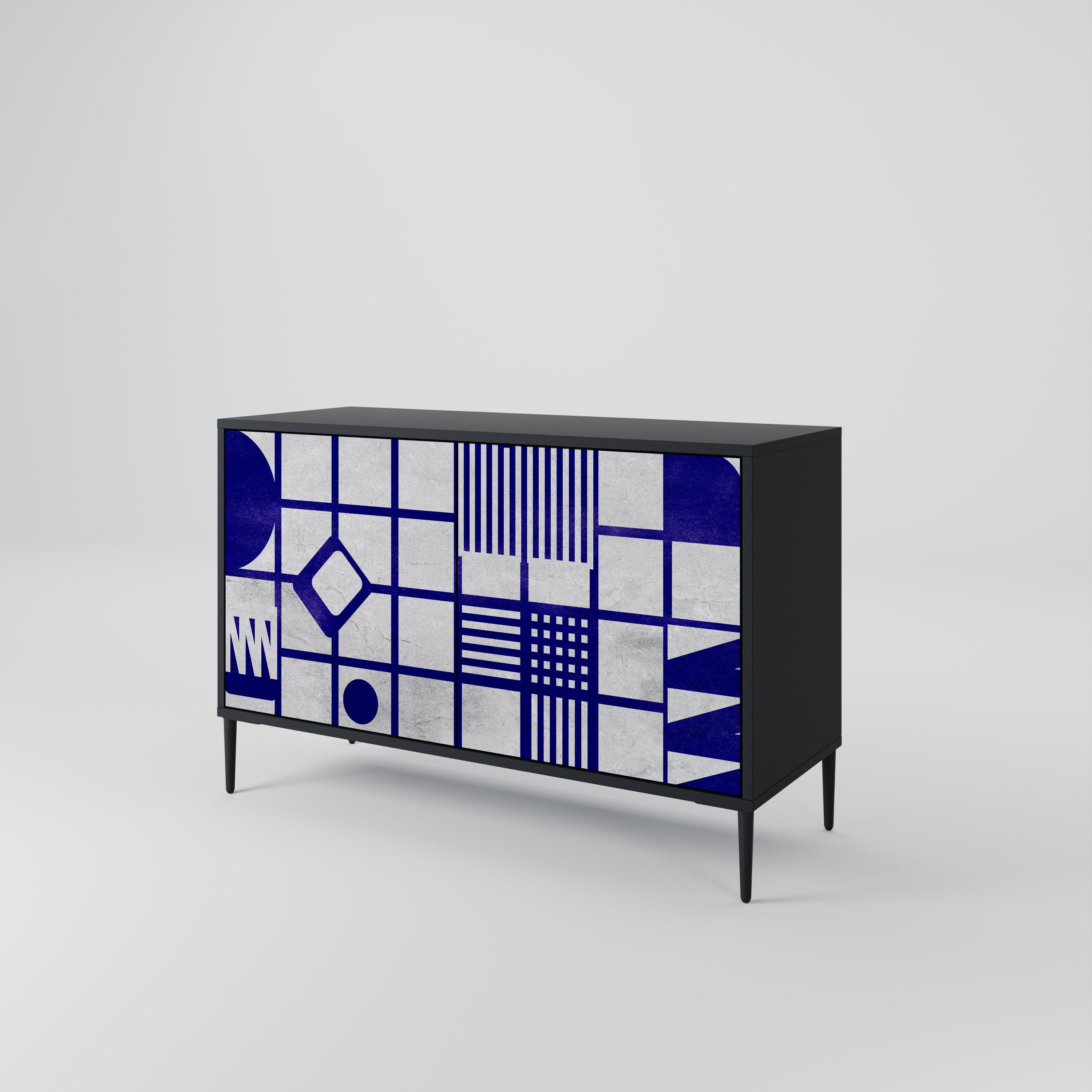 THE RIGHT PLACES 2-Door Sideboard in Black Finish