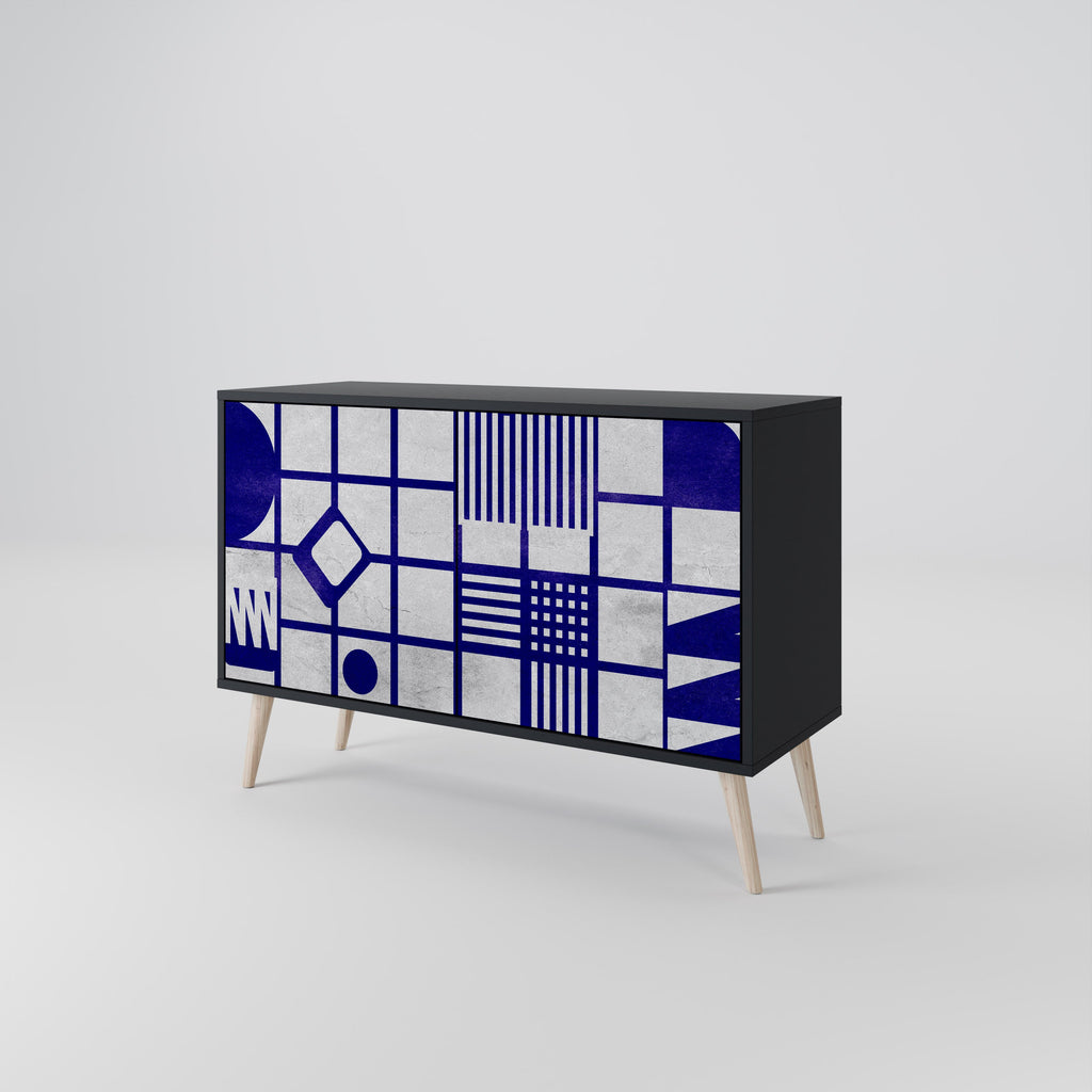 THE RIGHT PLACES 2-Door Sideboard in Black Finish