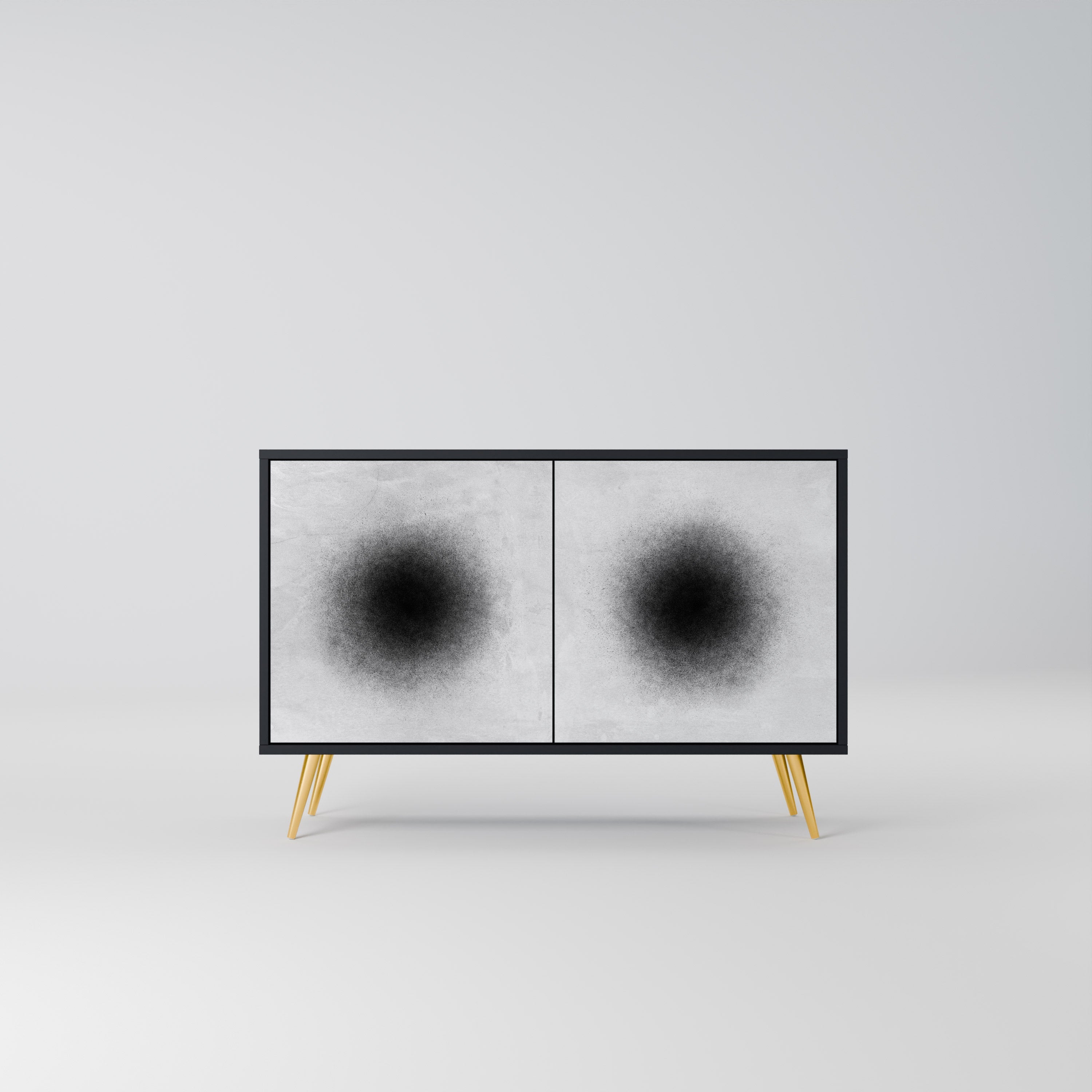 BLACK HOLE 2-Door Sideboard in Black Finish
