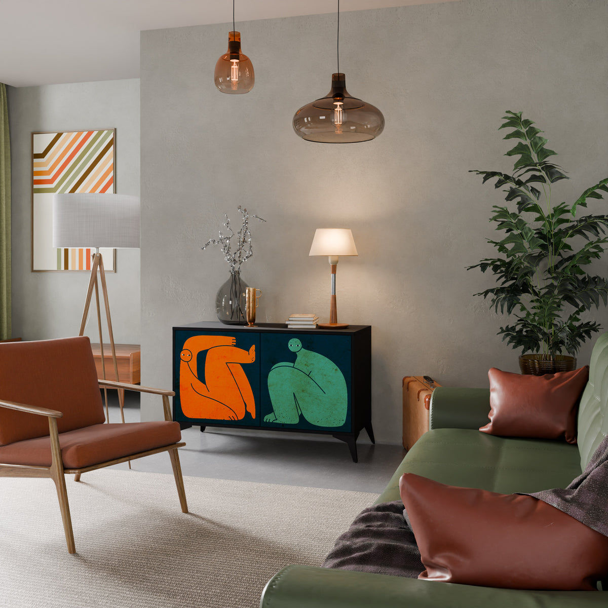 TOGETHER BUT SEPARATELY Μπουφές 2-θυρών