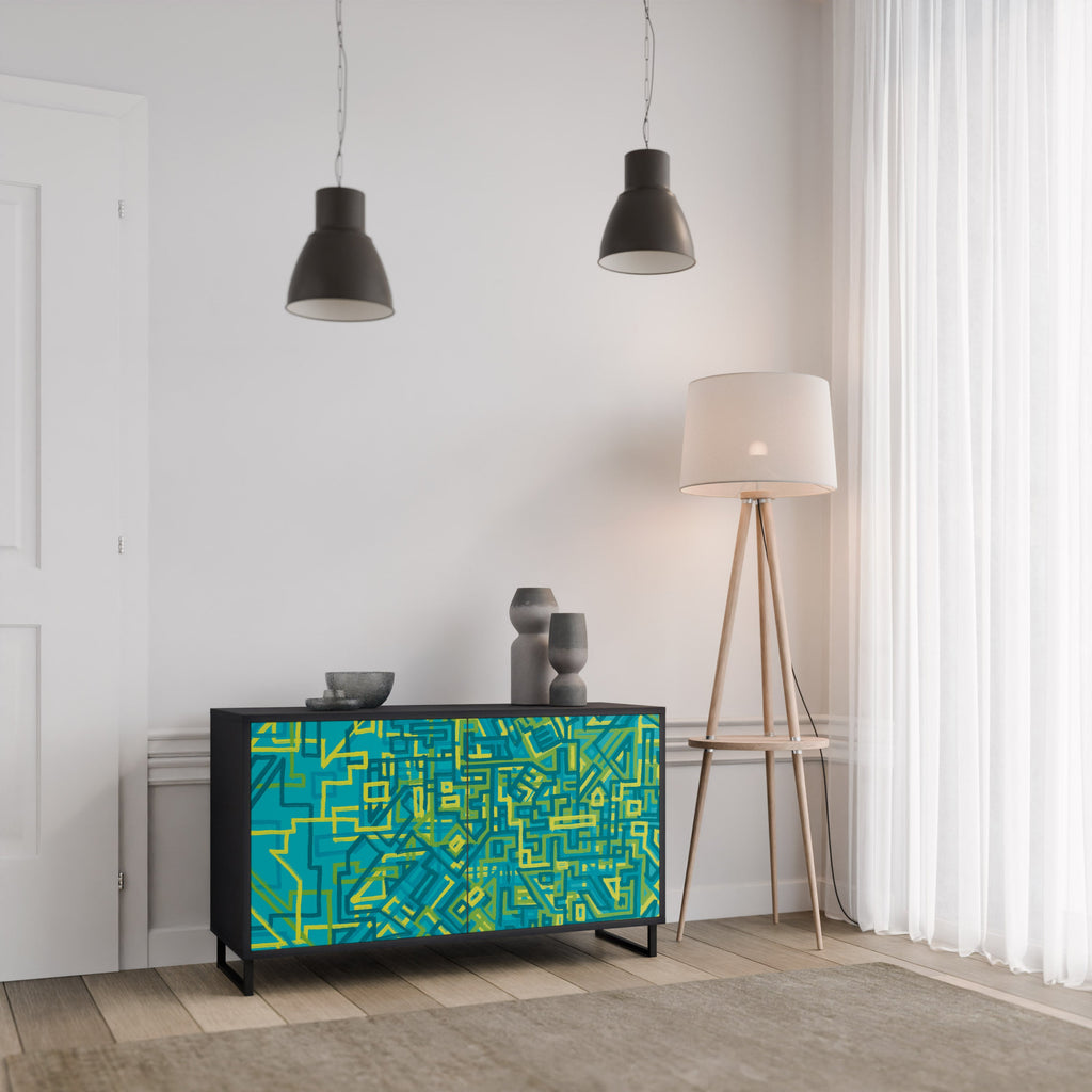 NOSTALGIC MEMORIES 2-Door Sideboard in Black Finish
