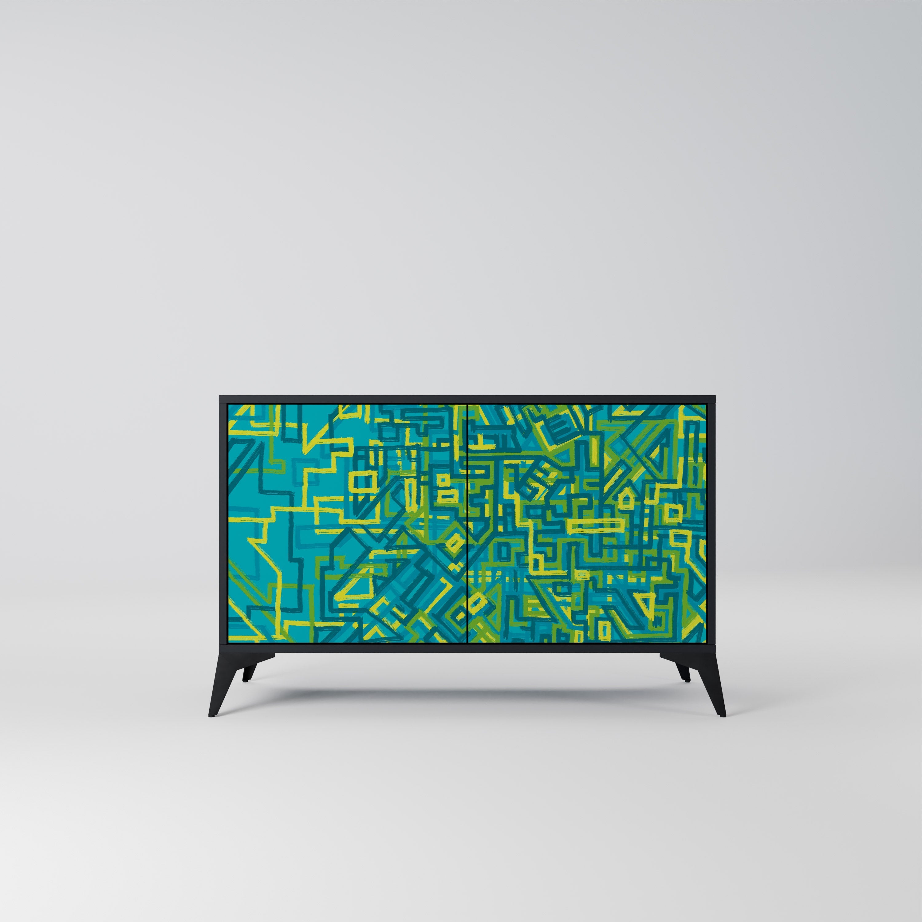 NOSTALGIC MEMORIES 2-Door Sideboard in Black Finish