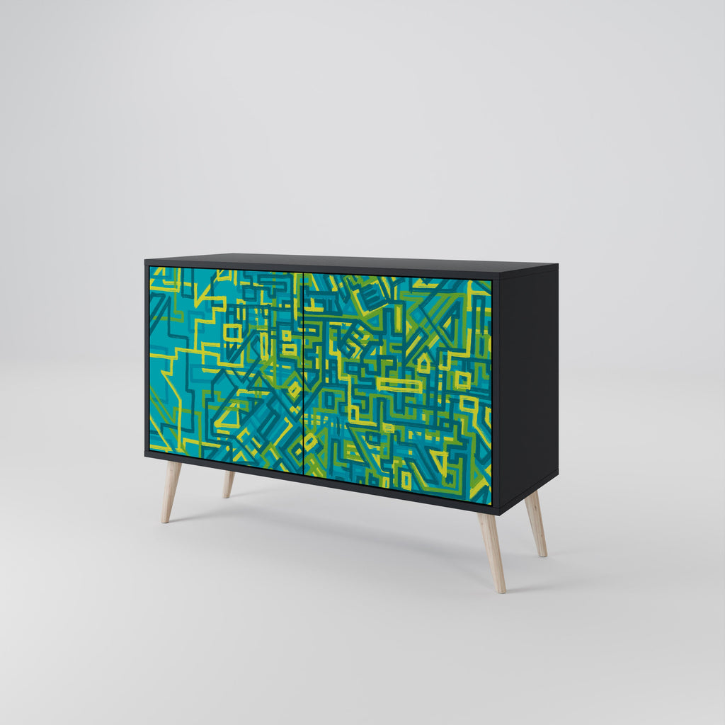 NOSTALGIC MEMORIES 2-Door Sideboard in Black Finish