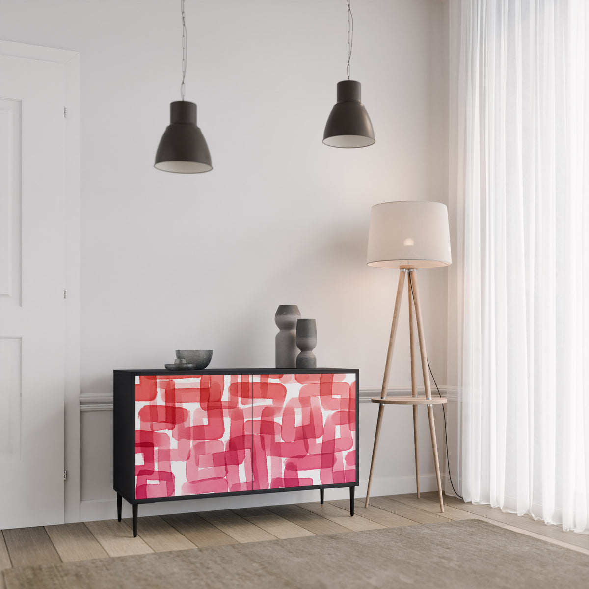 KALEIDOSCOPIC CUBISM 2-Door Sideboard