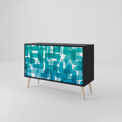 TURQUOISE RECTANGLES Μπουφές 2-θυρών