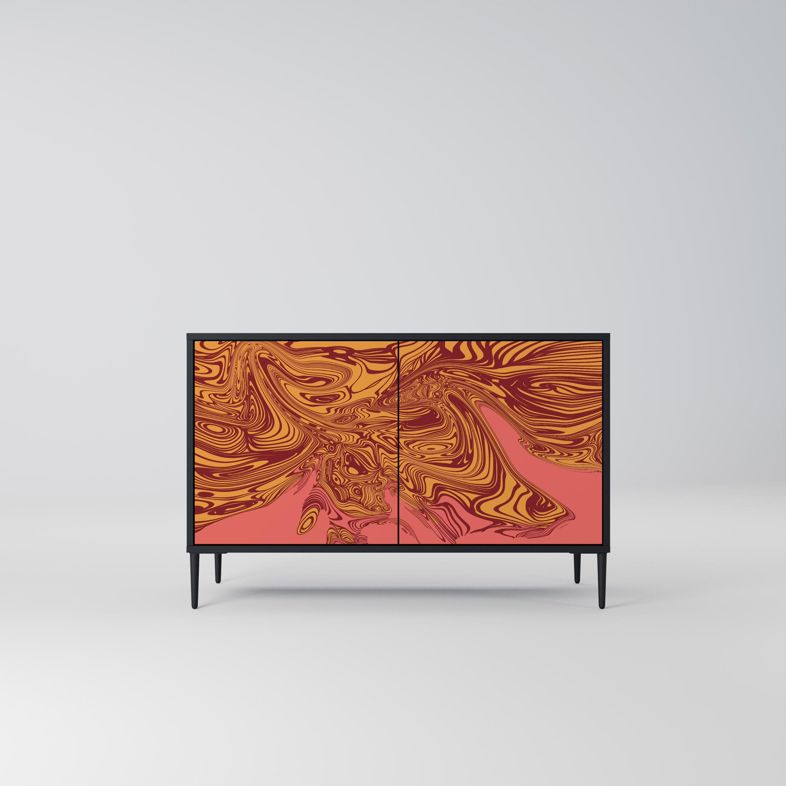 FLOATING THOUGHTS 2-Door Sideboard in Black Finish
