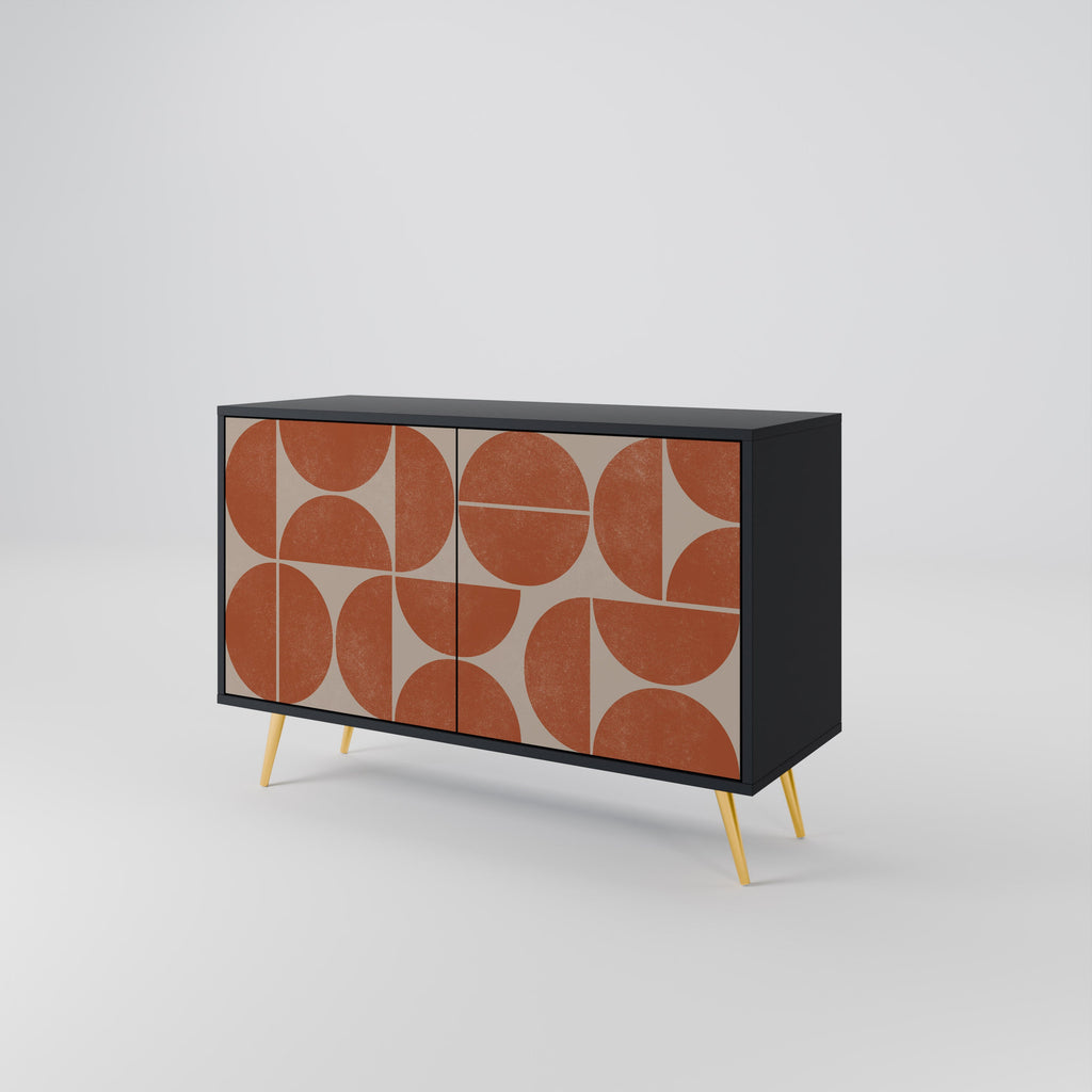 REPETITION COMPULSION 2-Door Sideboard in Black Finish