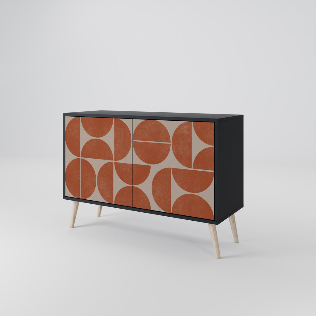 REPETITION COMPULSION 2-Door Sideboard in Black Finish