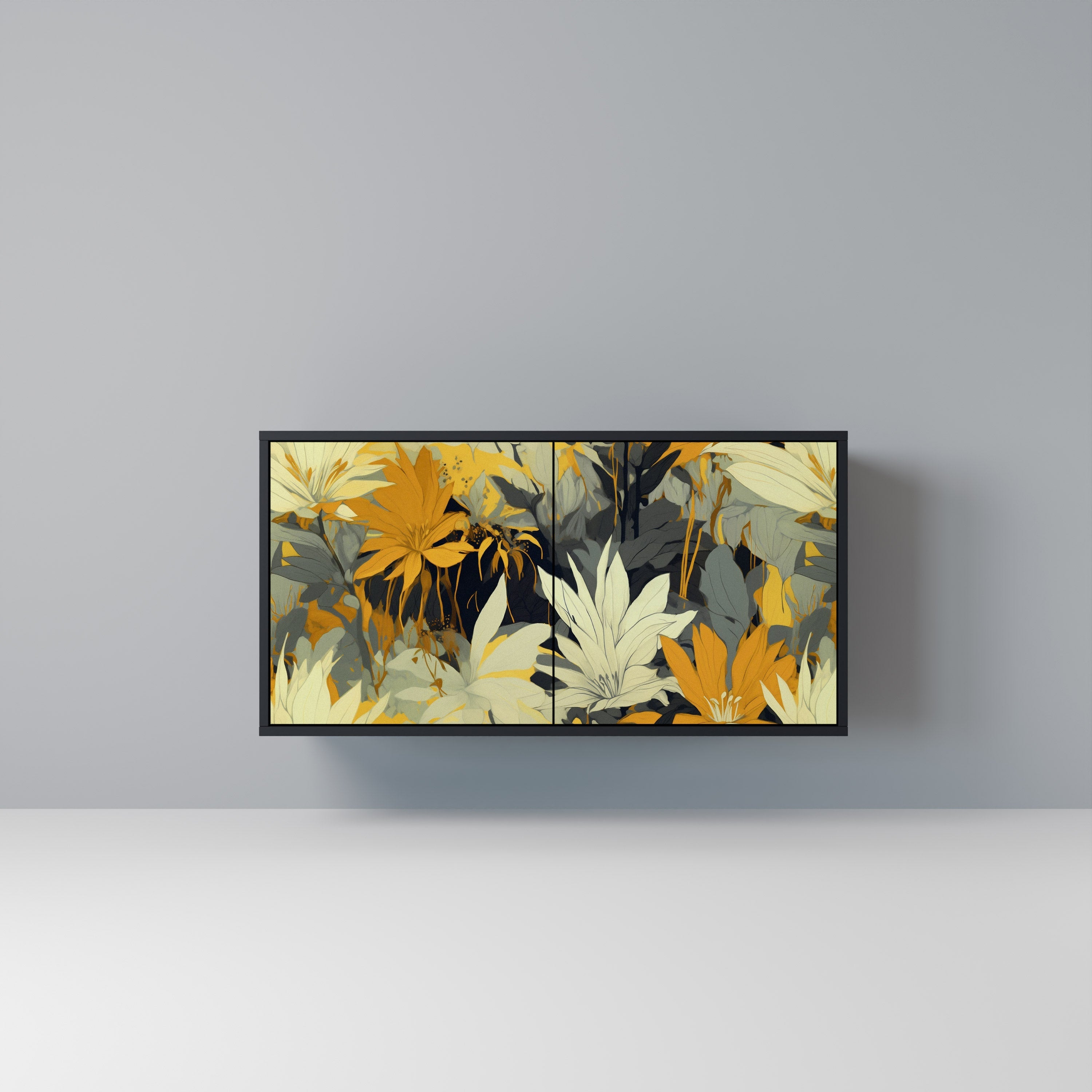 Μπουφές SUNKISSED LILY με 2 πόρτες σε μαύρο φινίρισμα