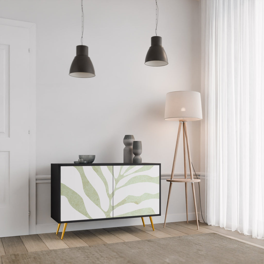 Μπουφές BOTANICAL SPARK με 2 πόρτες σε μαύρο φινίρισμα