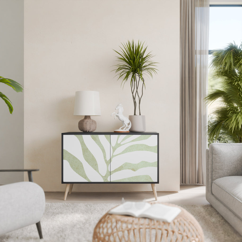 Μπουφές BOTANICAL SPARK με 2 πόρτες σε μαύρο φινίρισμα