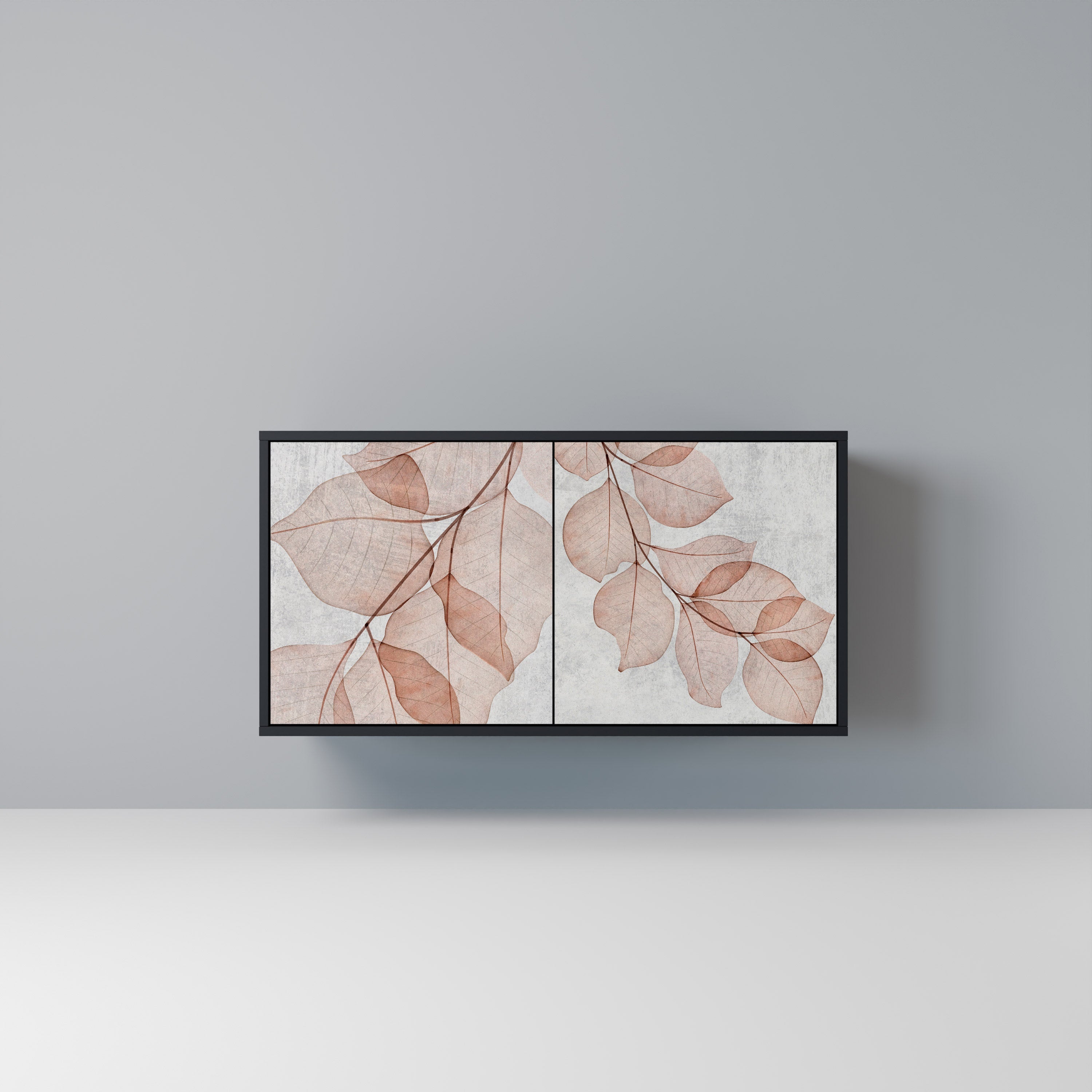 Μπουφές AUTUMN FRAGILITY με 2 πόρτες σε μαύρο φινίρισμα