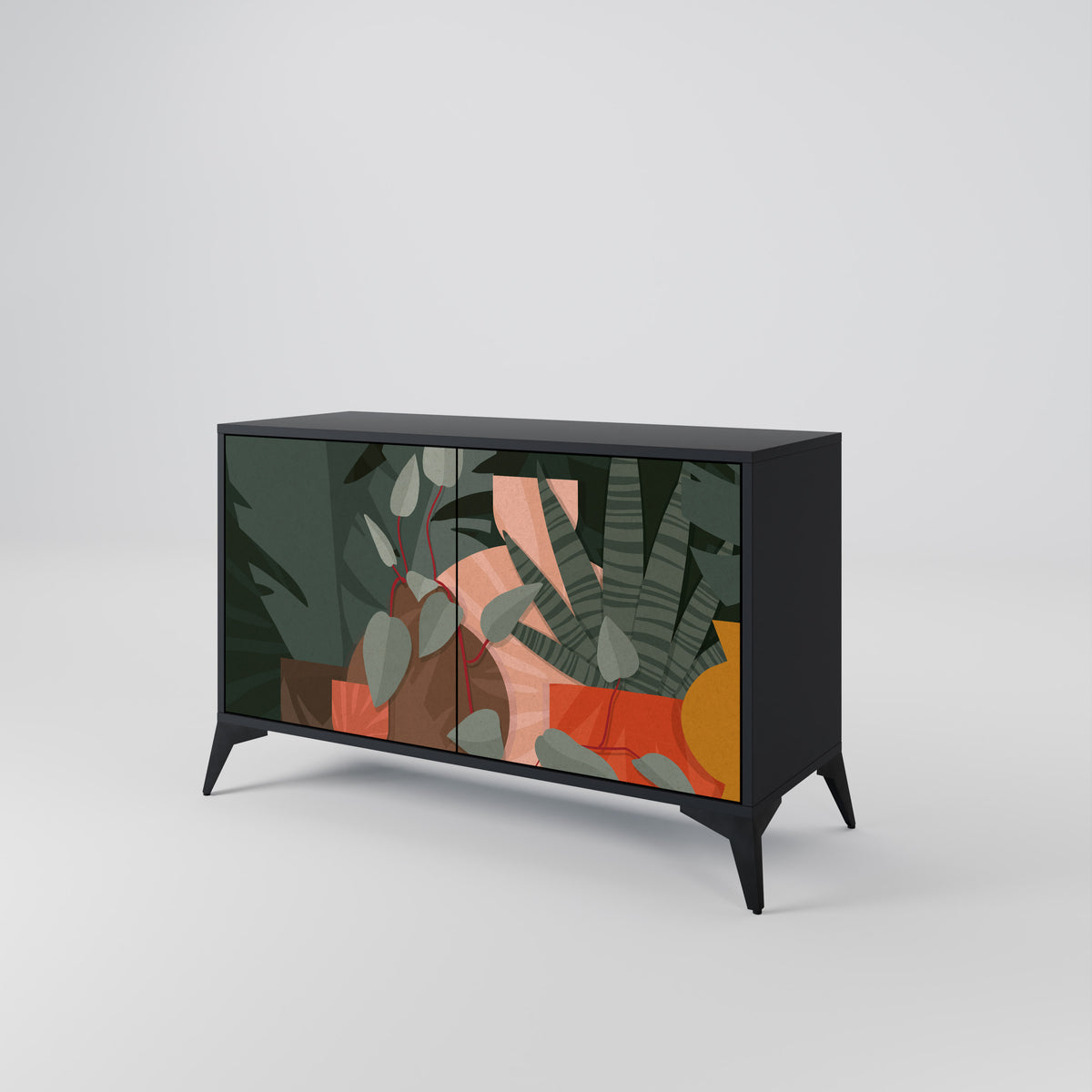 TROPICAL COMPOSITION 2-Door Sideboard