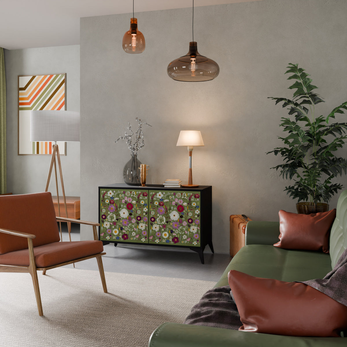 WILD GARDEN Μπουφές 2-θυρών