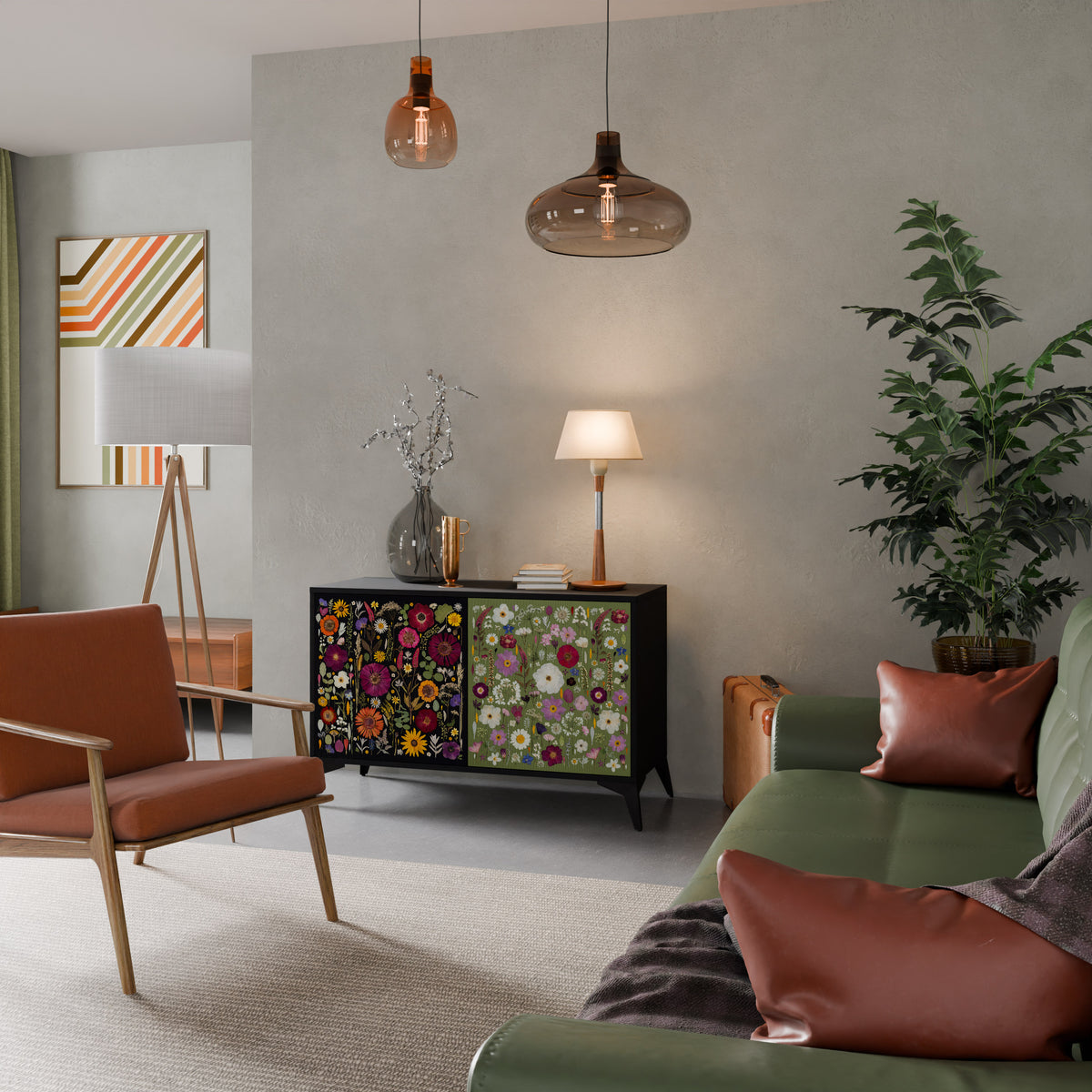 VERDANT GARDEN Μπουφές 2-θυρών