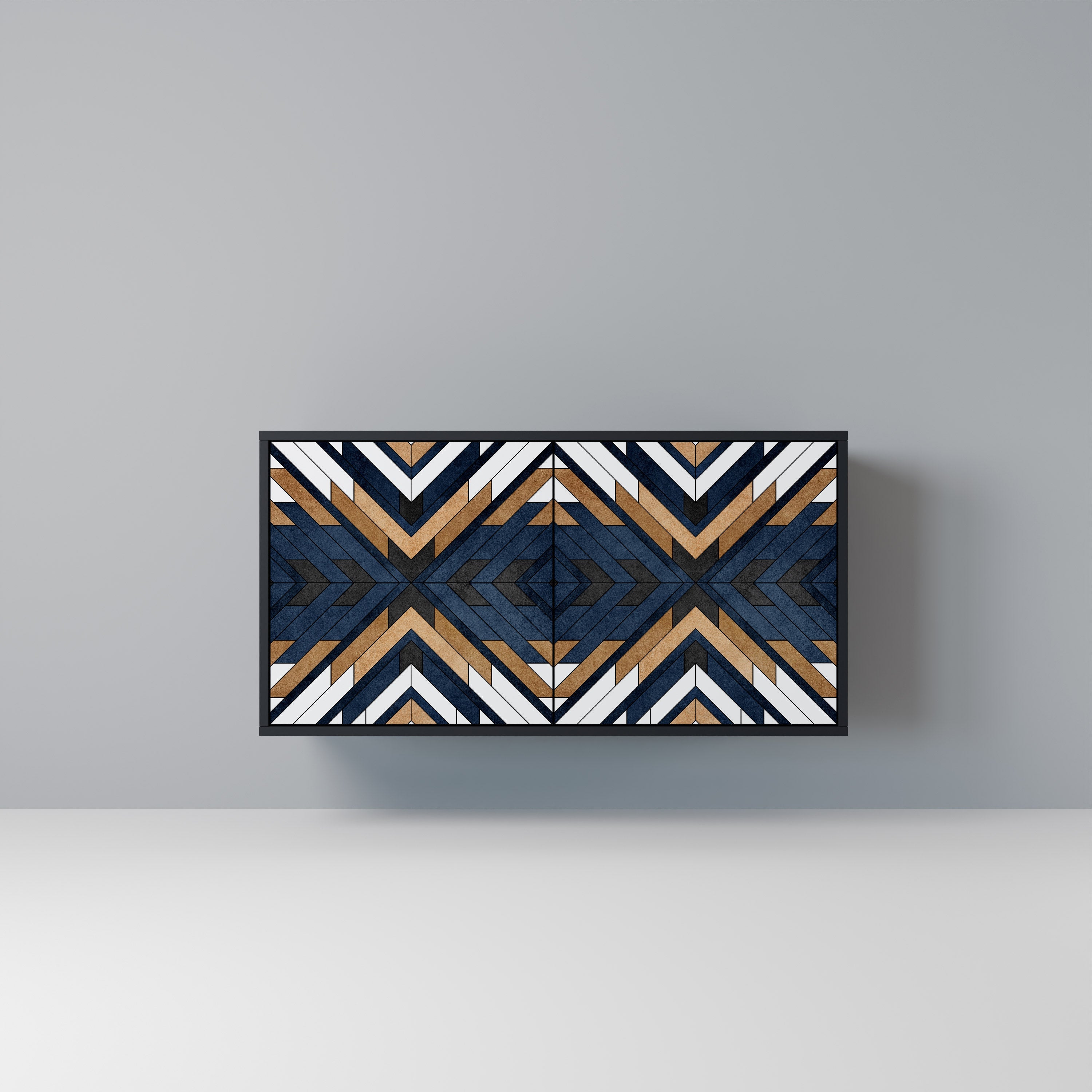 Μπουφές ARTFUL GEOMETRIA με 2 πόρτες σε μαύρο φινίρισμα
