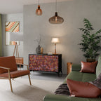 PAINTED SQUARES 2-Door Sideboard