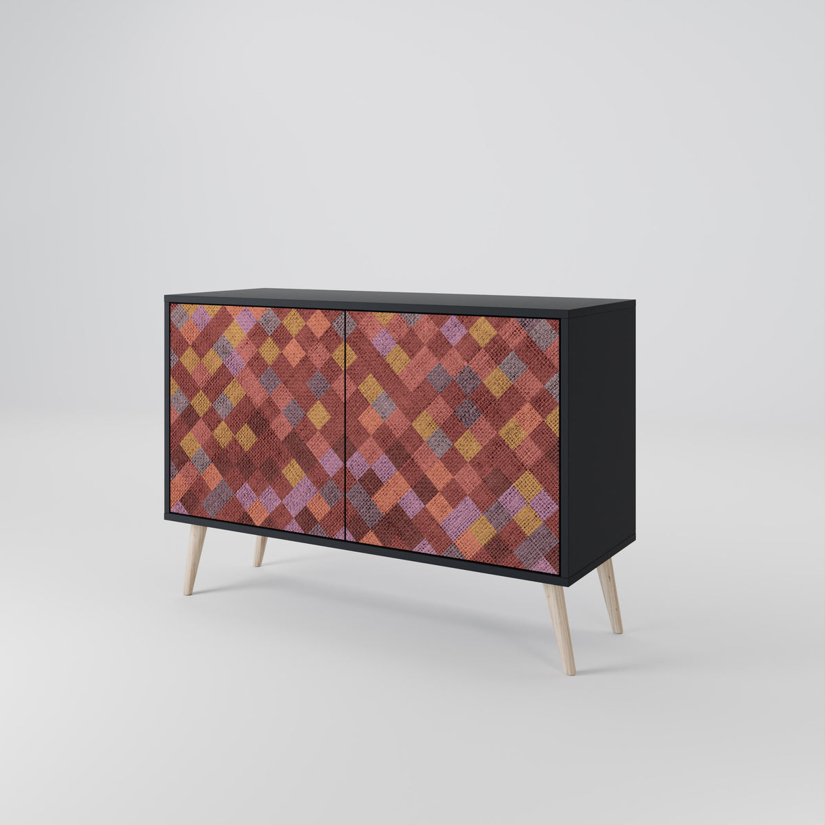 PAINTED SQUARES Μπουφές 2-θυρών