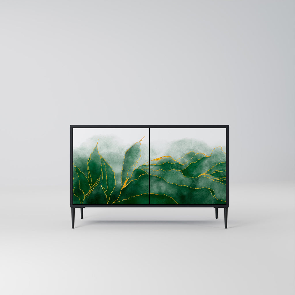 Μπουφές EXPENSIVE NATURE με 2 πόρτες σε μαύρο φινίρισμα