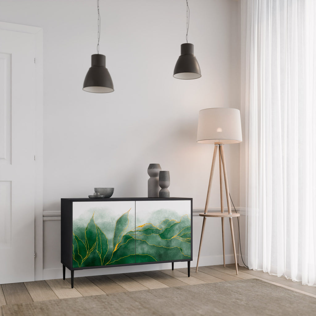 Μπουφές EXPENSIVE NATURE με 2 πόρτες σε μαύρο φινίρισμα