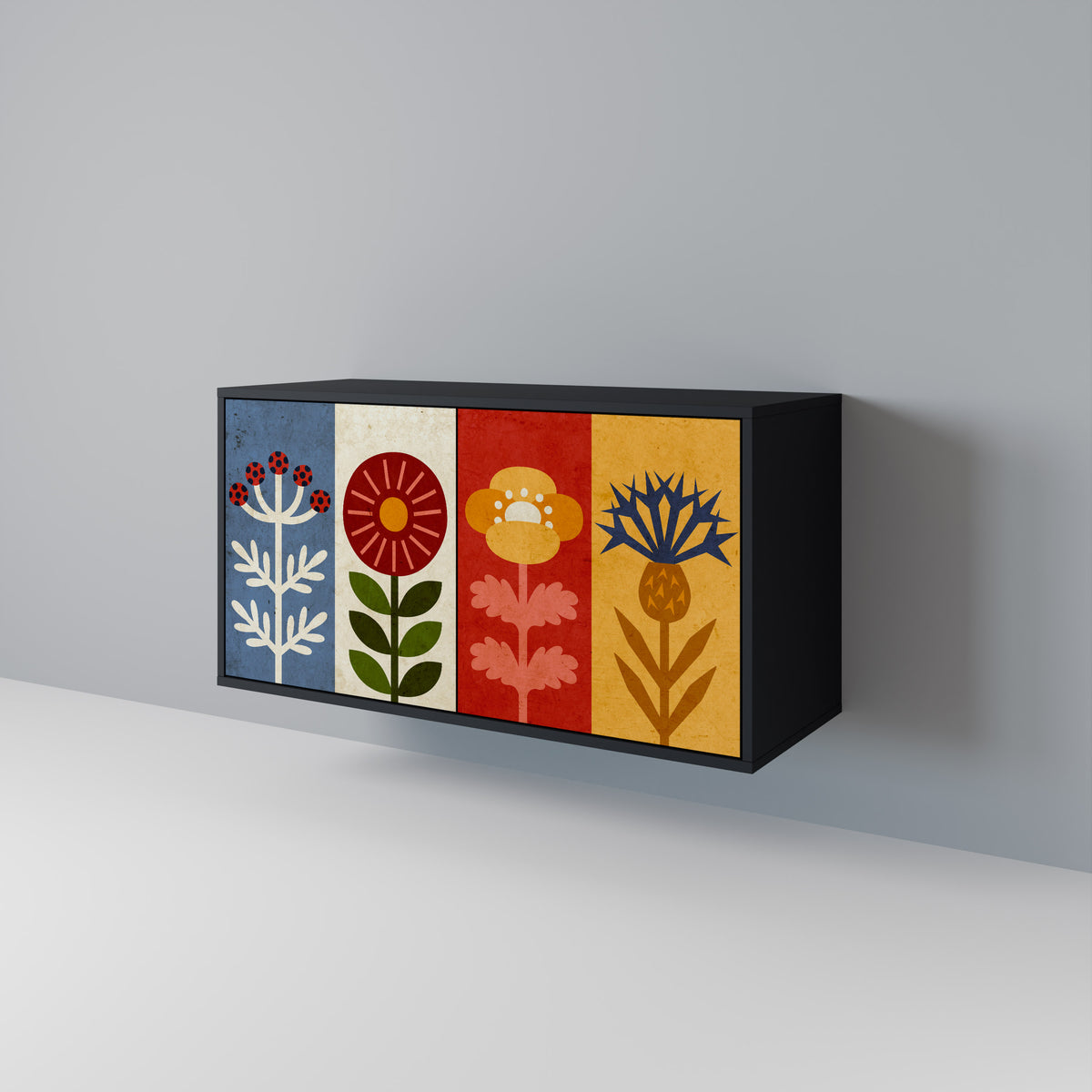 SCANDIC FLOWERET Μπουφές 2-θυρών