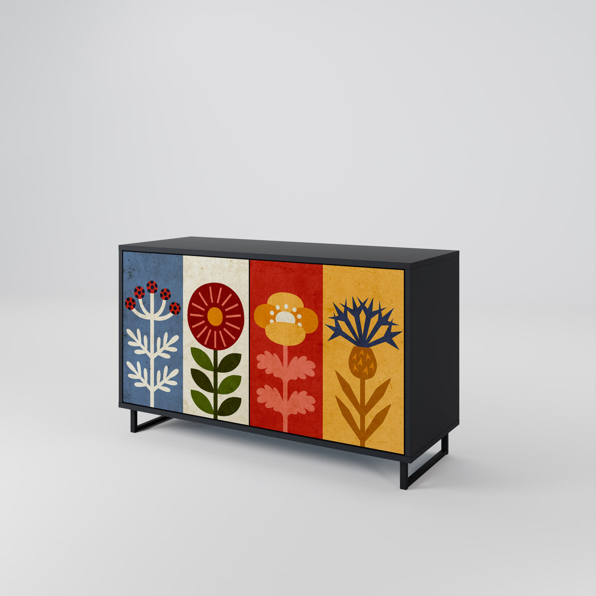 SCANDIC FLOWERET Μπουφές 2-θυρών