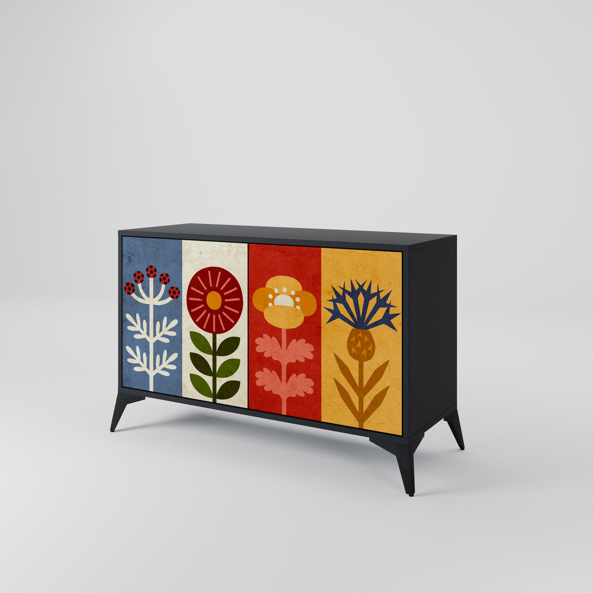 SCANDIC FLOWERET Μπουφές 2-θυρών