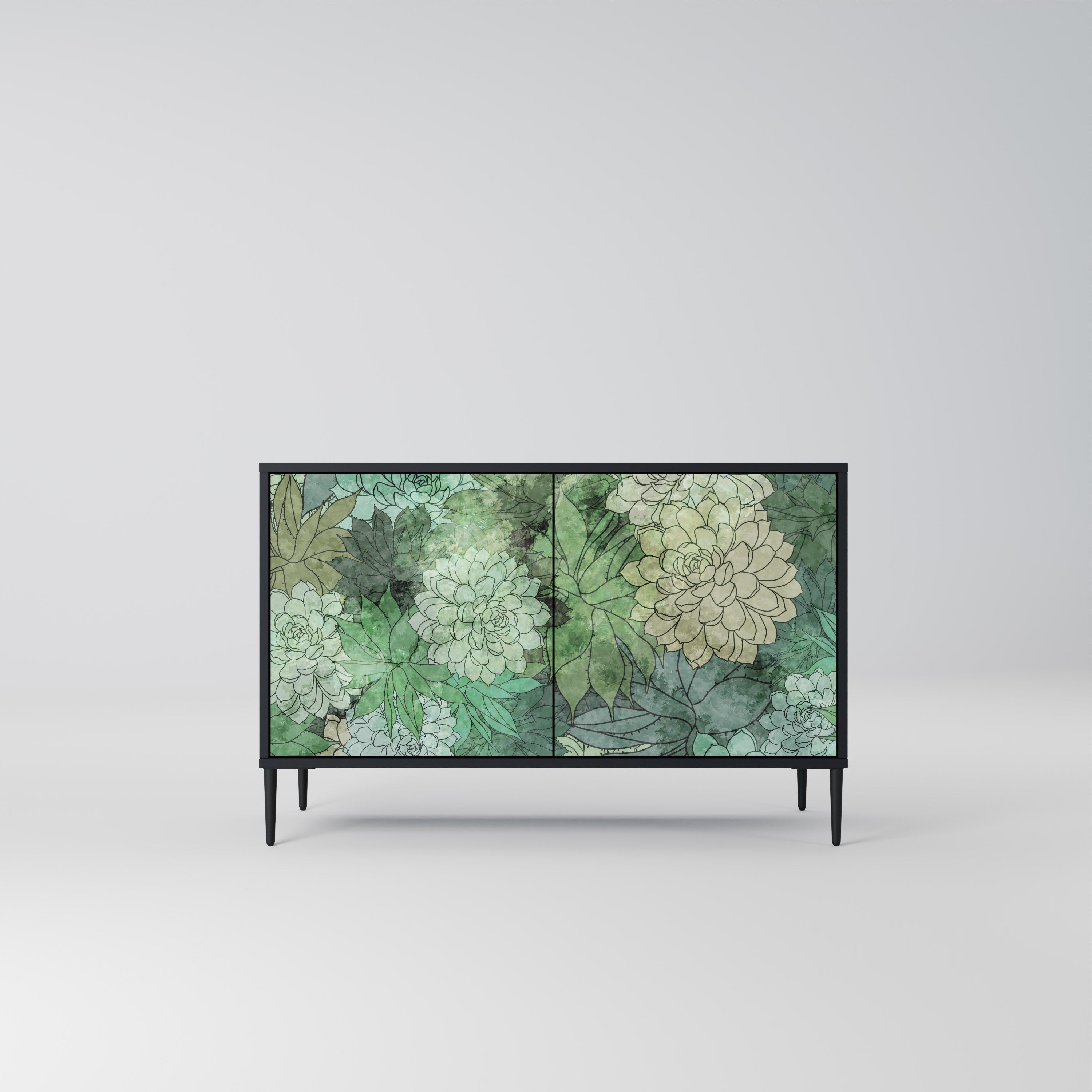 Μπουφές SUCCULENT CLUSTER με 2 πόρτες σε μαύρο φινίρισμα
