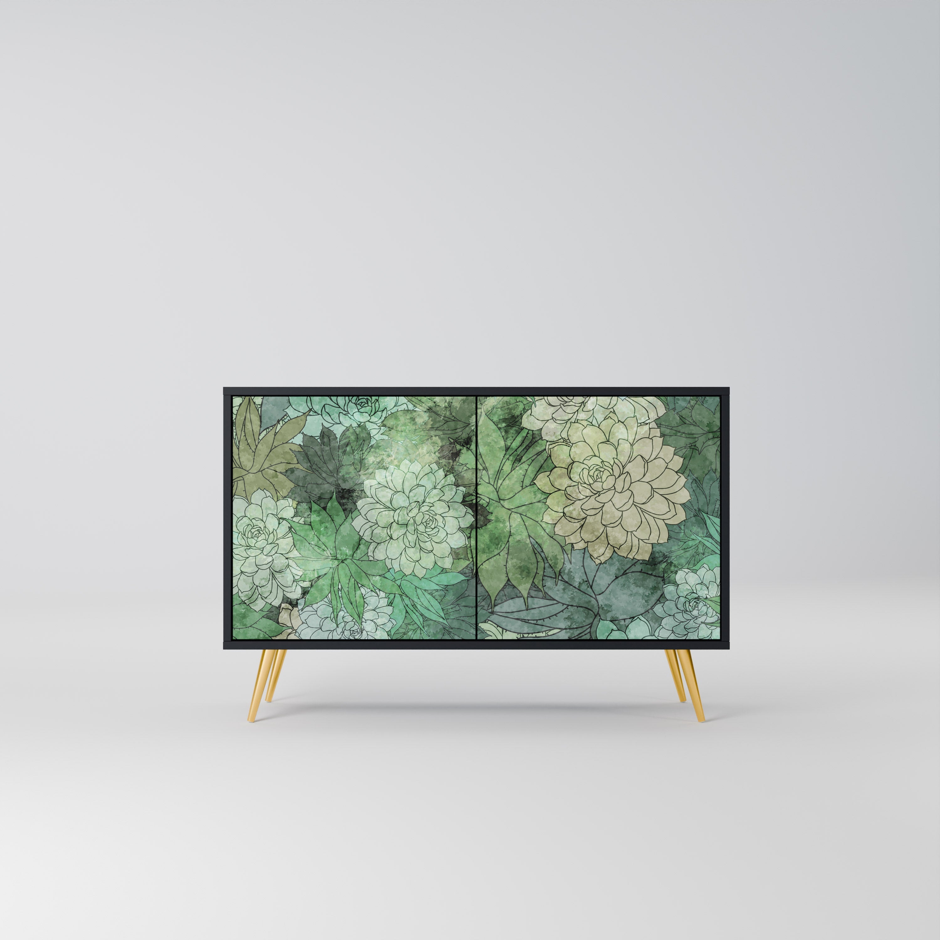 Μπουφές SUCCULENT CLUSTER με 2 πόρτες σε μαύρο φινίρισμα