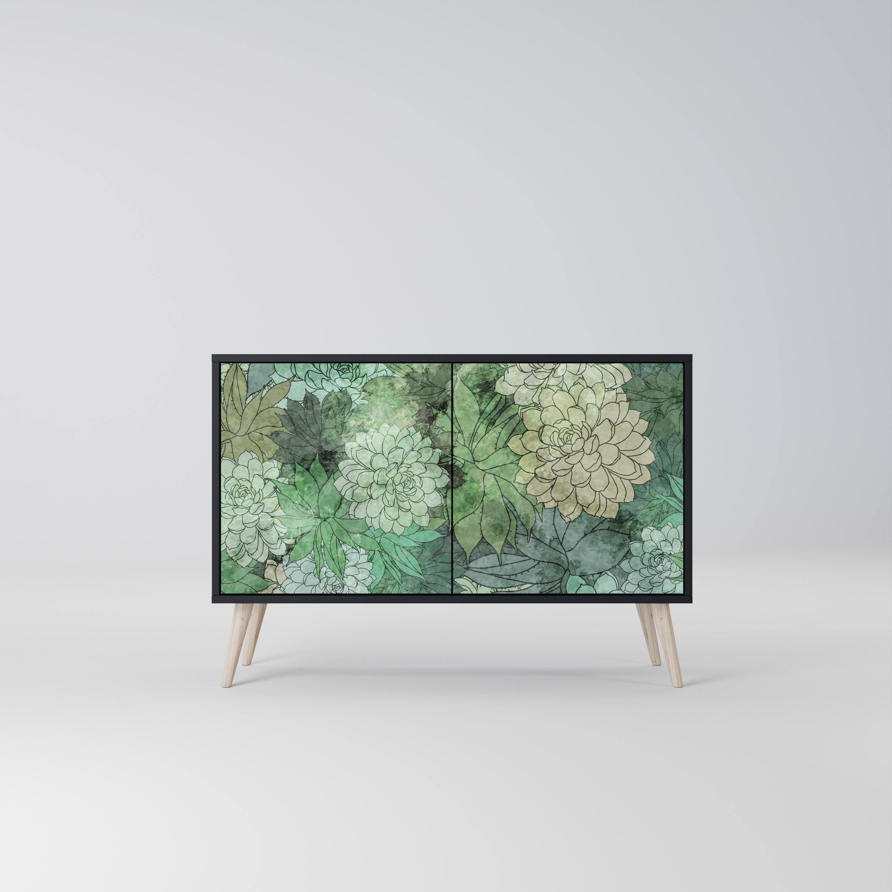Μπουφές SUCCULENT CLUSTER με 2 πόρτες σε μαύρο φινίρισμα