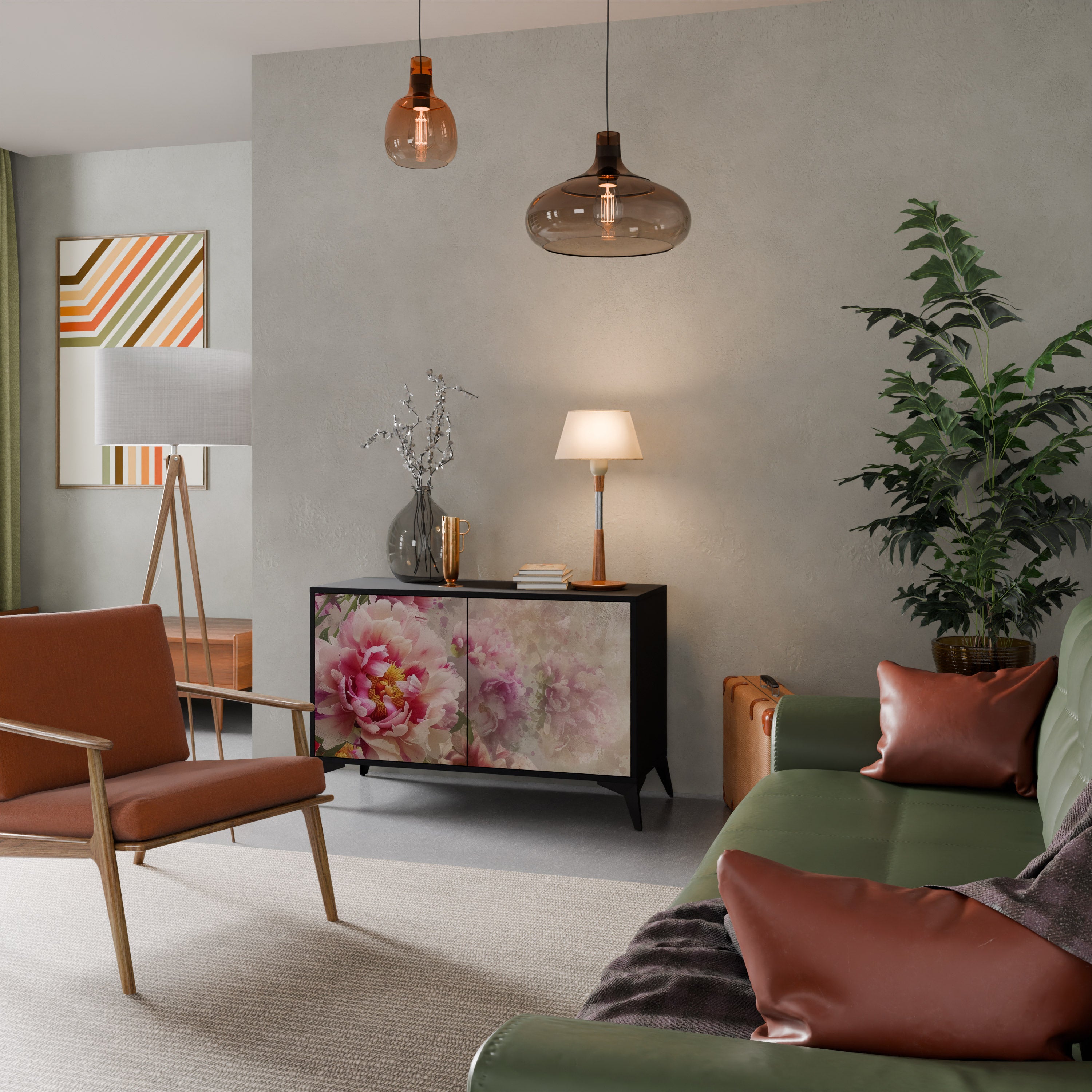 PEONY WHISPER 2-Door Sideboard