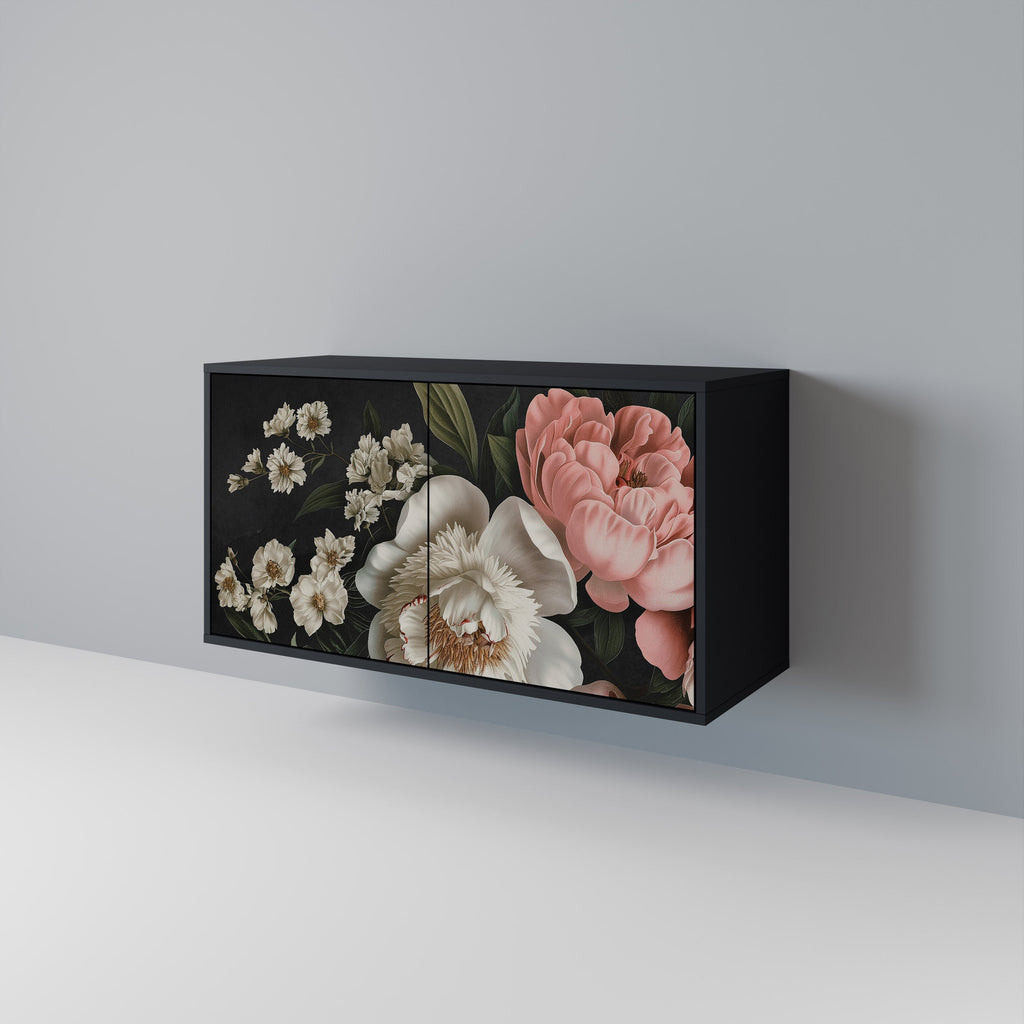 Μπουφές LUSH ELEGANCE με 2 πόρτες σε μαύρο φινίρισμα